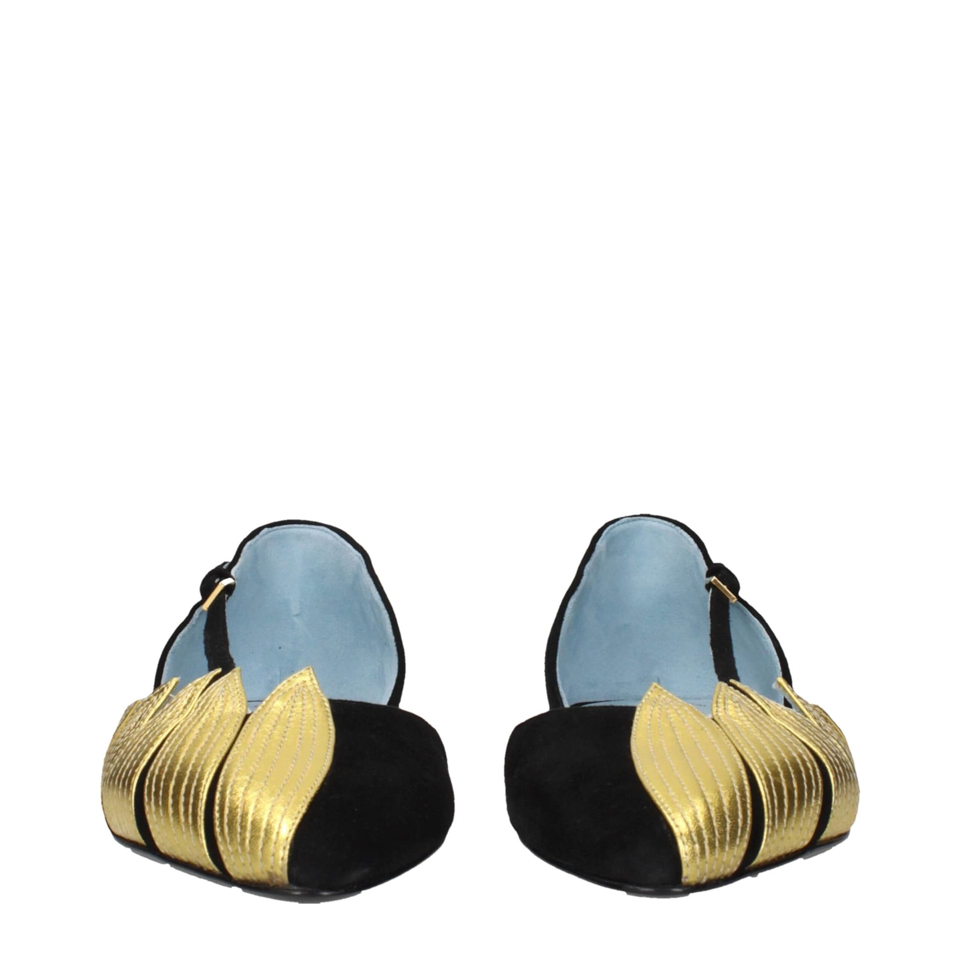 Valentino Garavani Black Leather Flat Sandals - 3