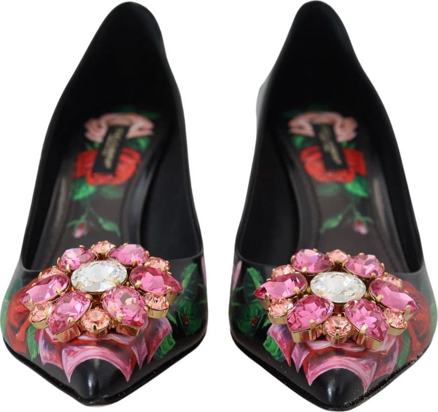 Dolce & Gabbana Black Leather High Heel Pumps - 2