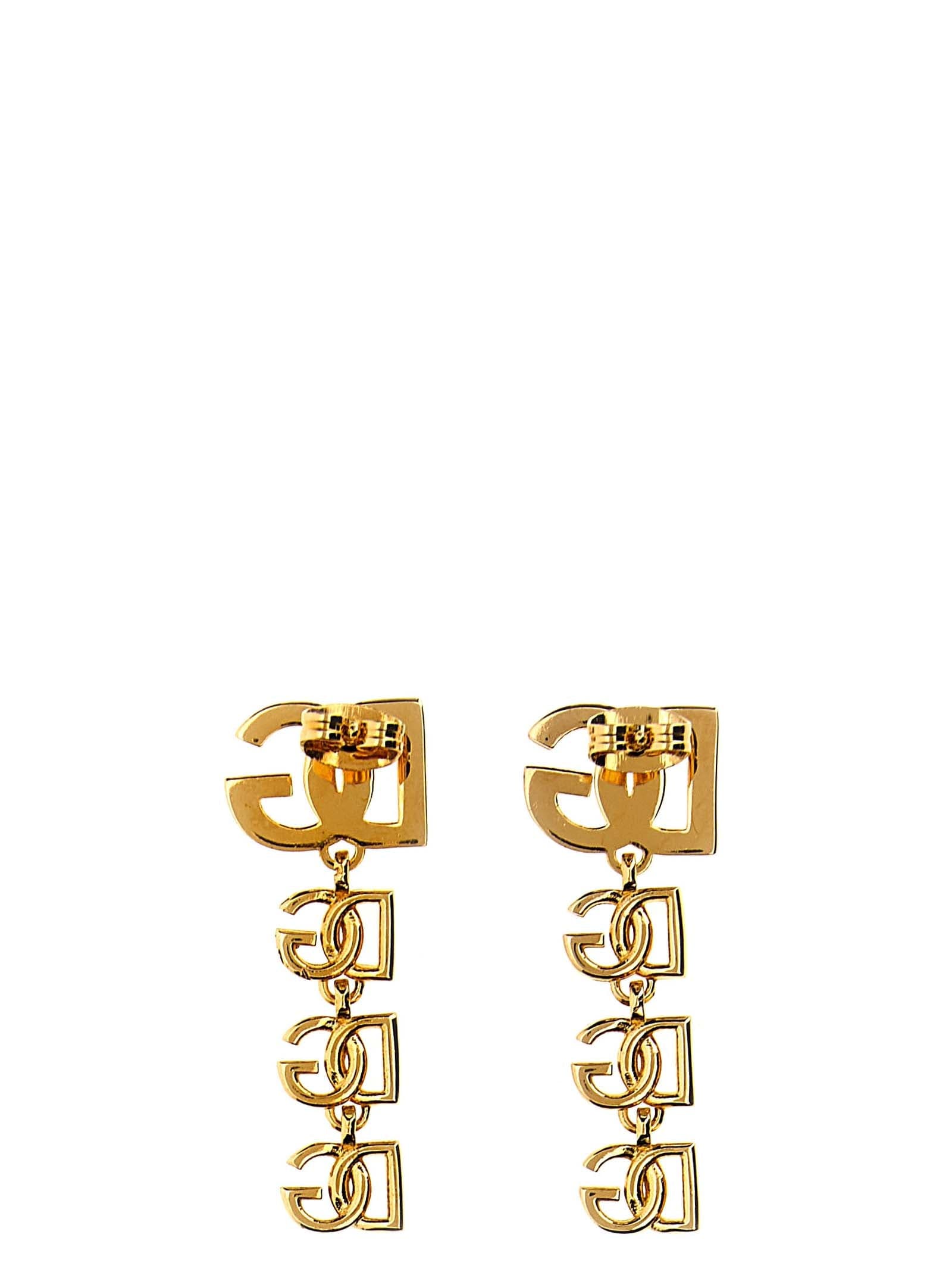 Dolce & Gabbana Gold Brass Earrings - 2