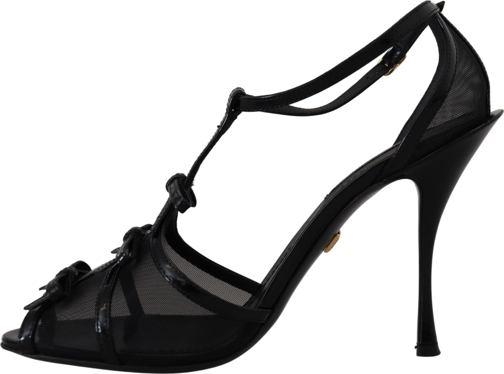 Dolce & Gabbana Black Stiletto High Heels Sandals Shoes - 4