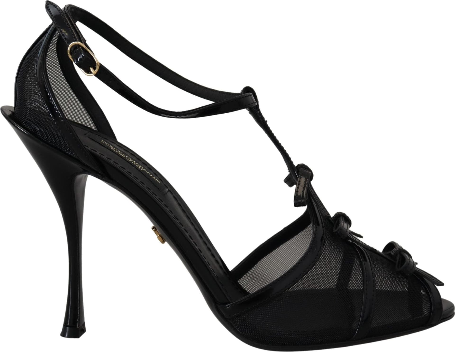 Dolce & Gabbana Black Stiletto High Heels Sandals Shoes - 5