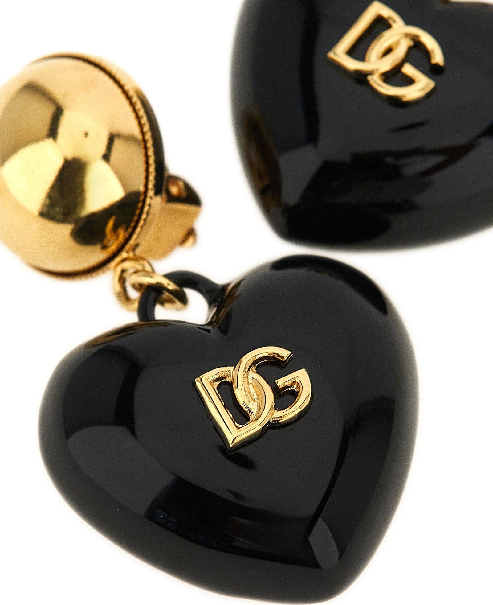Dolce & Gabbana Black Brass Earrings - 2