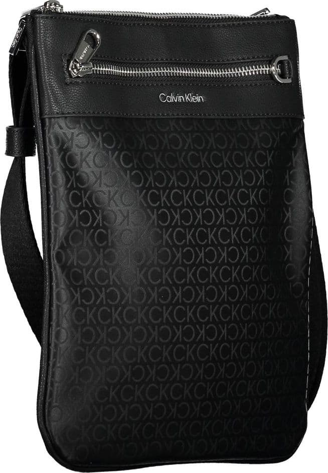 Calvin Klein Black Polyester Men's Shoulder Bag - 3