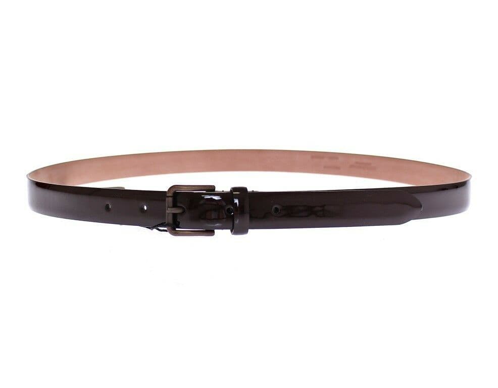 Dolce & Gabbana Brown Leather Logo Belt Cintura Belt - 2