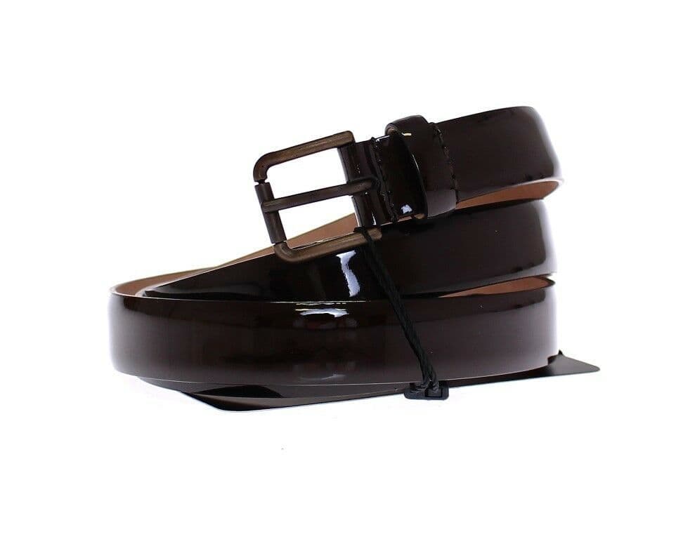 Dolce & Gabbana Brown Leather Logo Belt Cintura Belt - 4