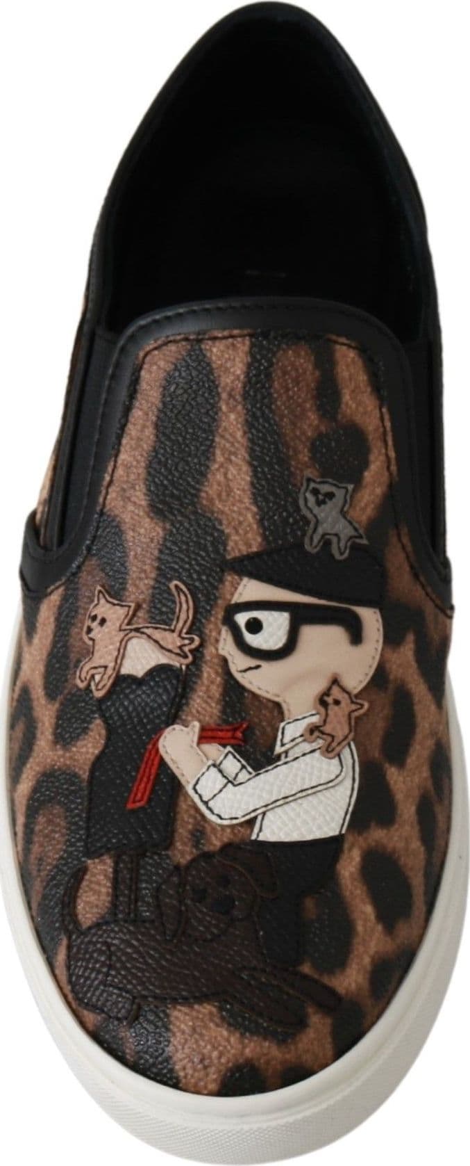 Dolce & Gabbana Leather Leopard #dgfamily Loafers Shoes - 3