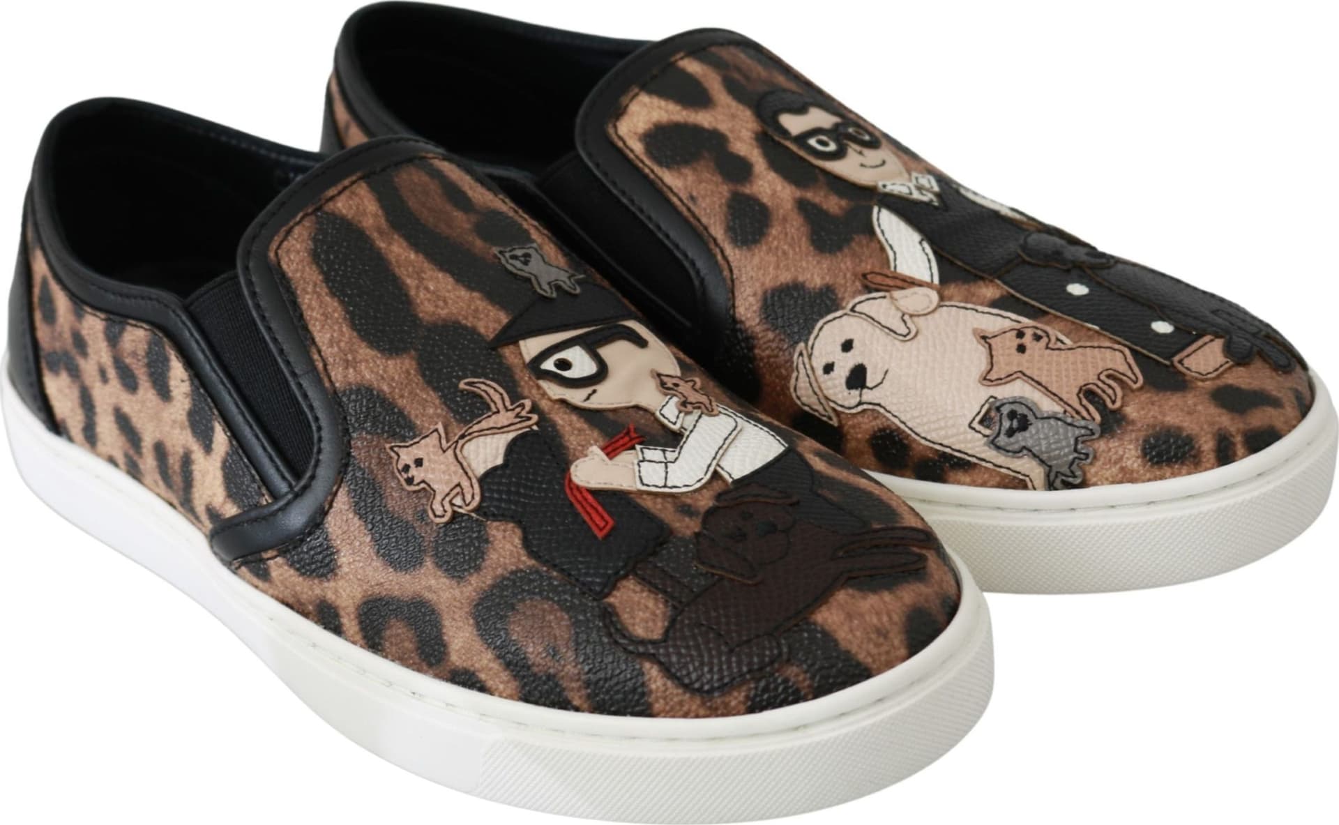 Dolce & Gabbana Leather Leopard #dgfamily Loafers Shoes - 5