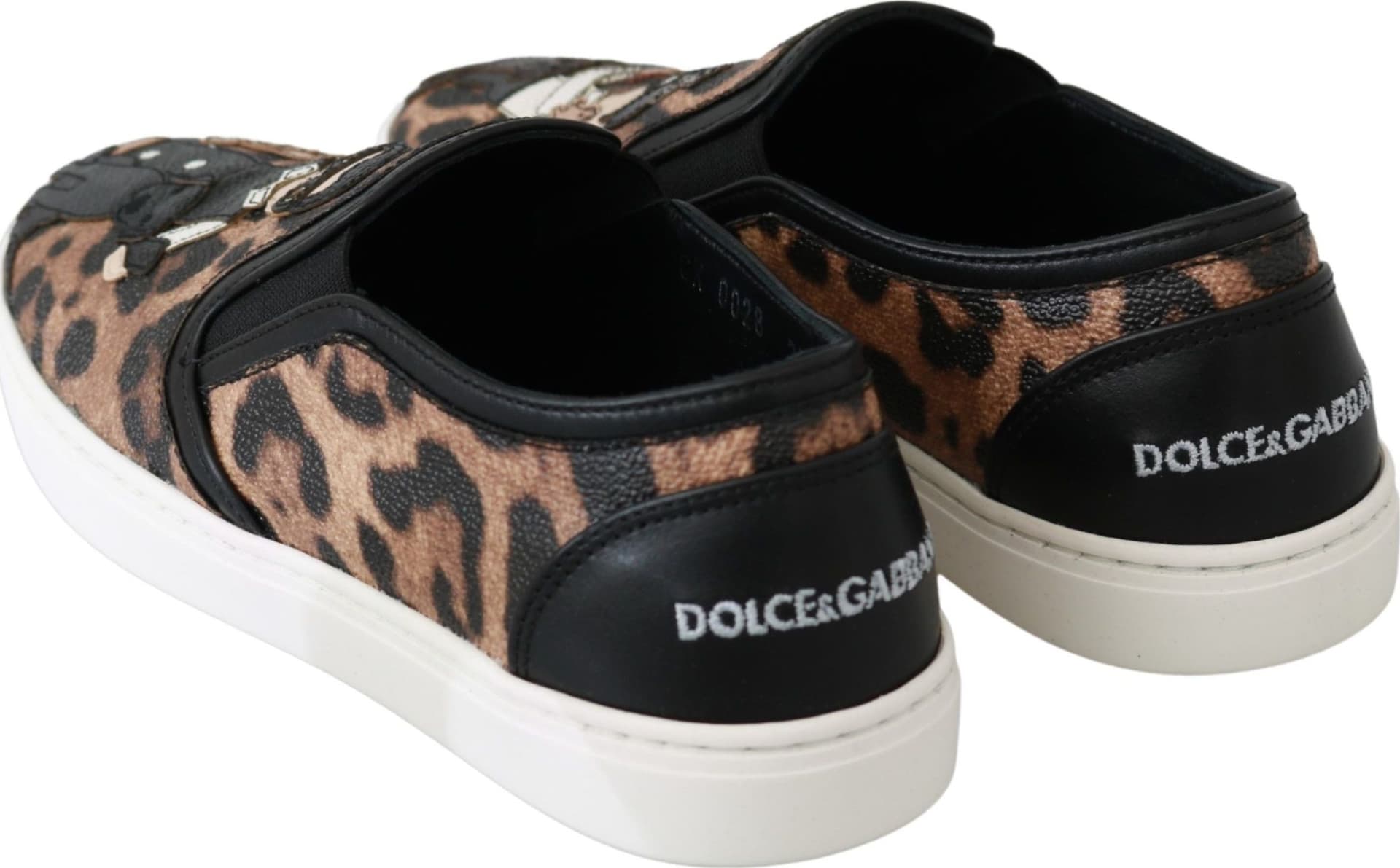 Dolce & Gabbana Leather Leopard #dgfamily Loafers Shoes - 6