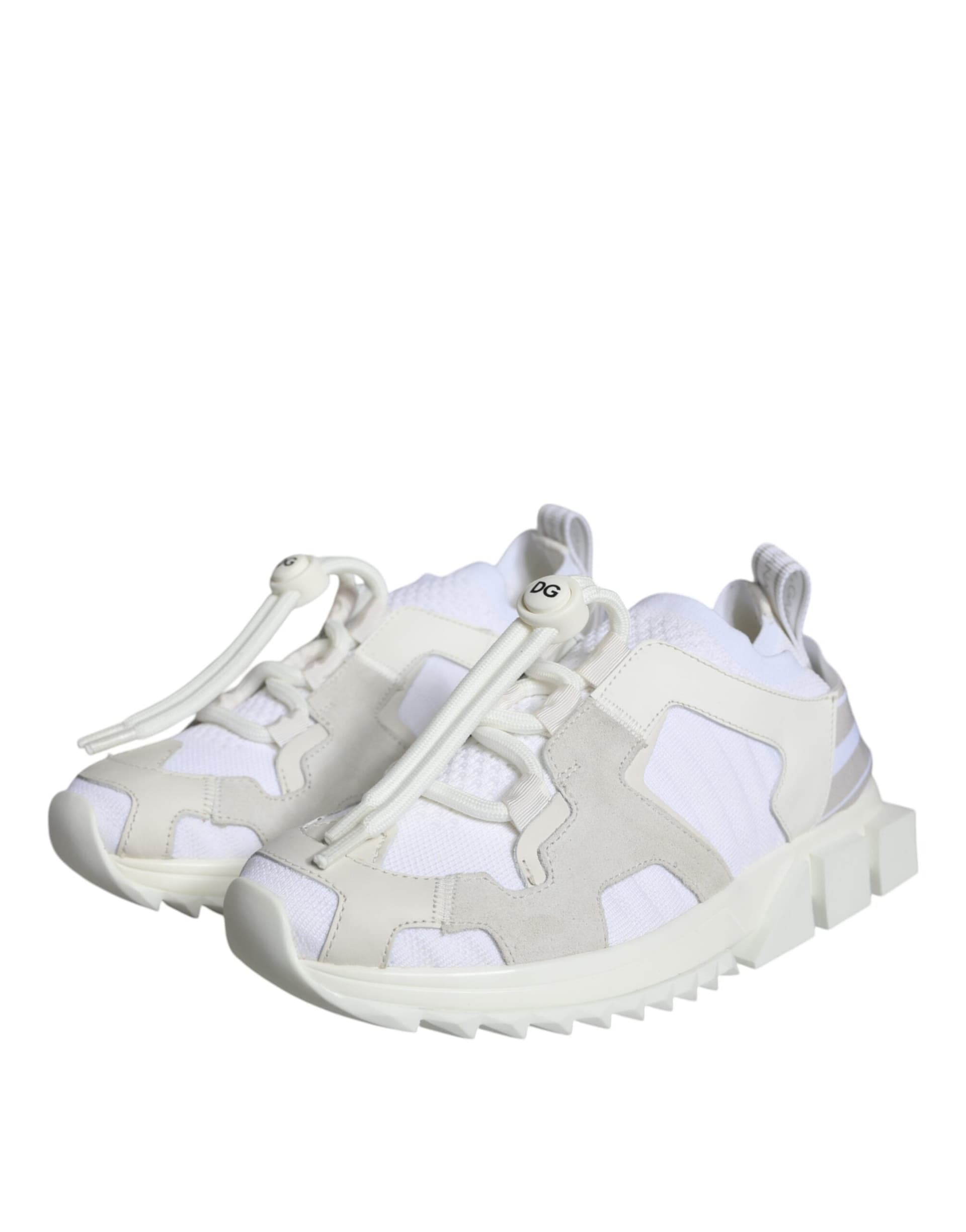 Dolce & Gabbana White Mesh Sorrento Trekking Sneakers Shoes - 2