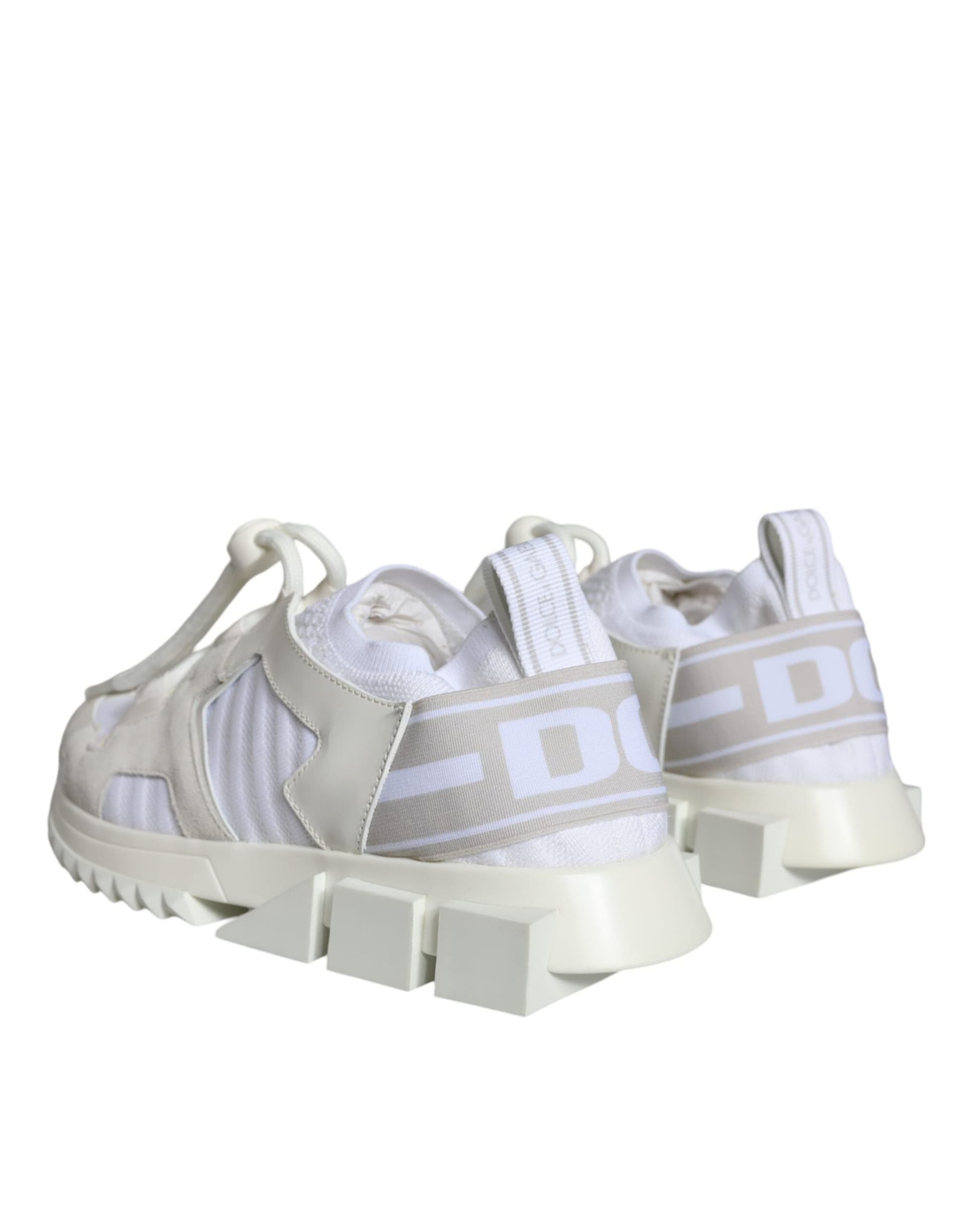 Dolce & Gabbana White Mesh Sorrento Trekking Sneakers Shoes - 3
