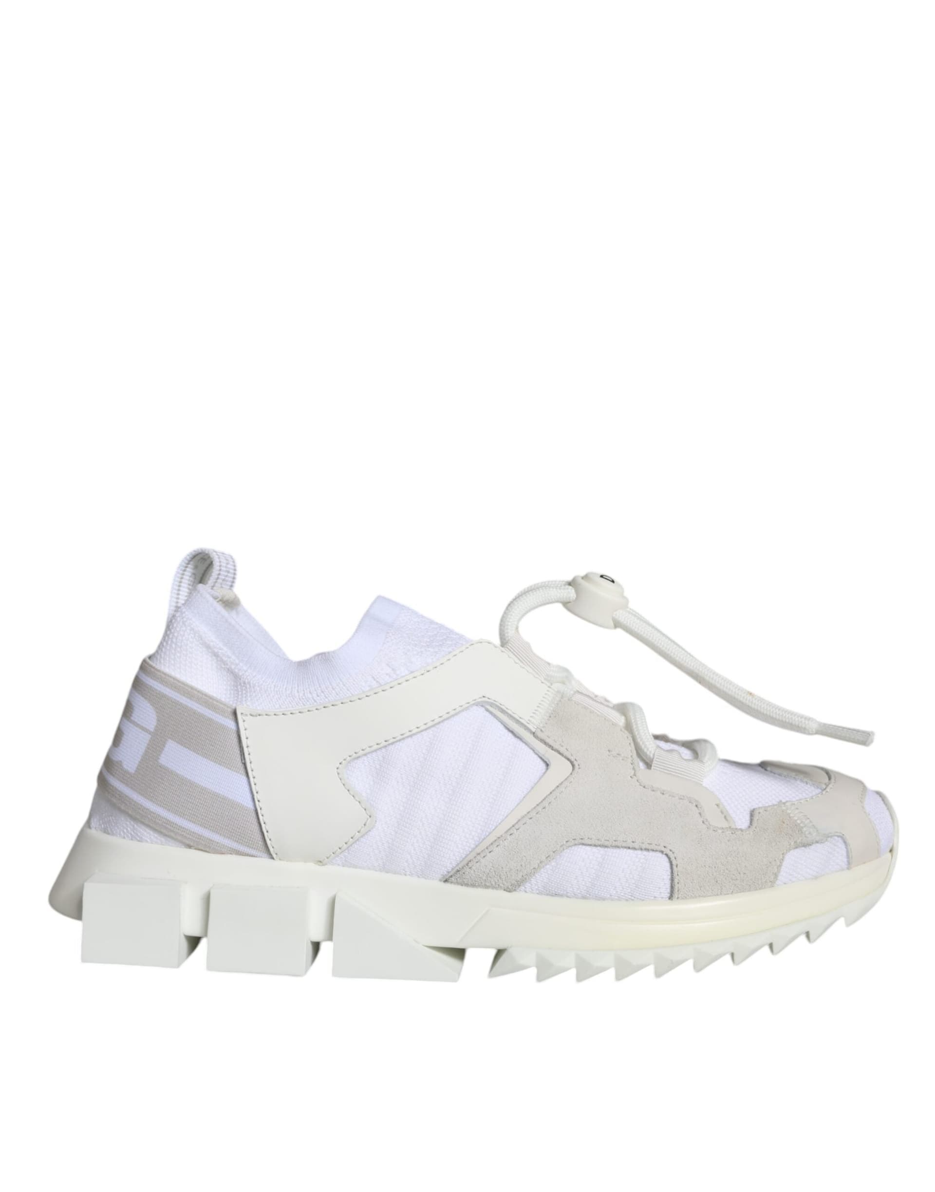 Dolce & Gabbana White Mesh Sorrento Trekking Sneakers Shoes - 7