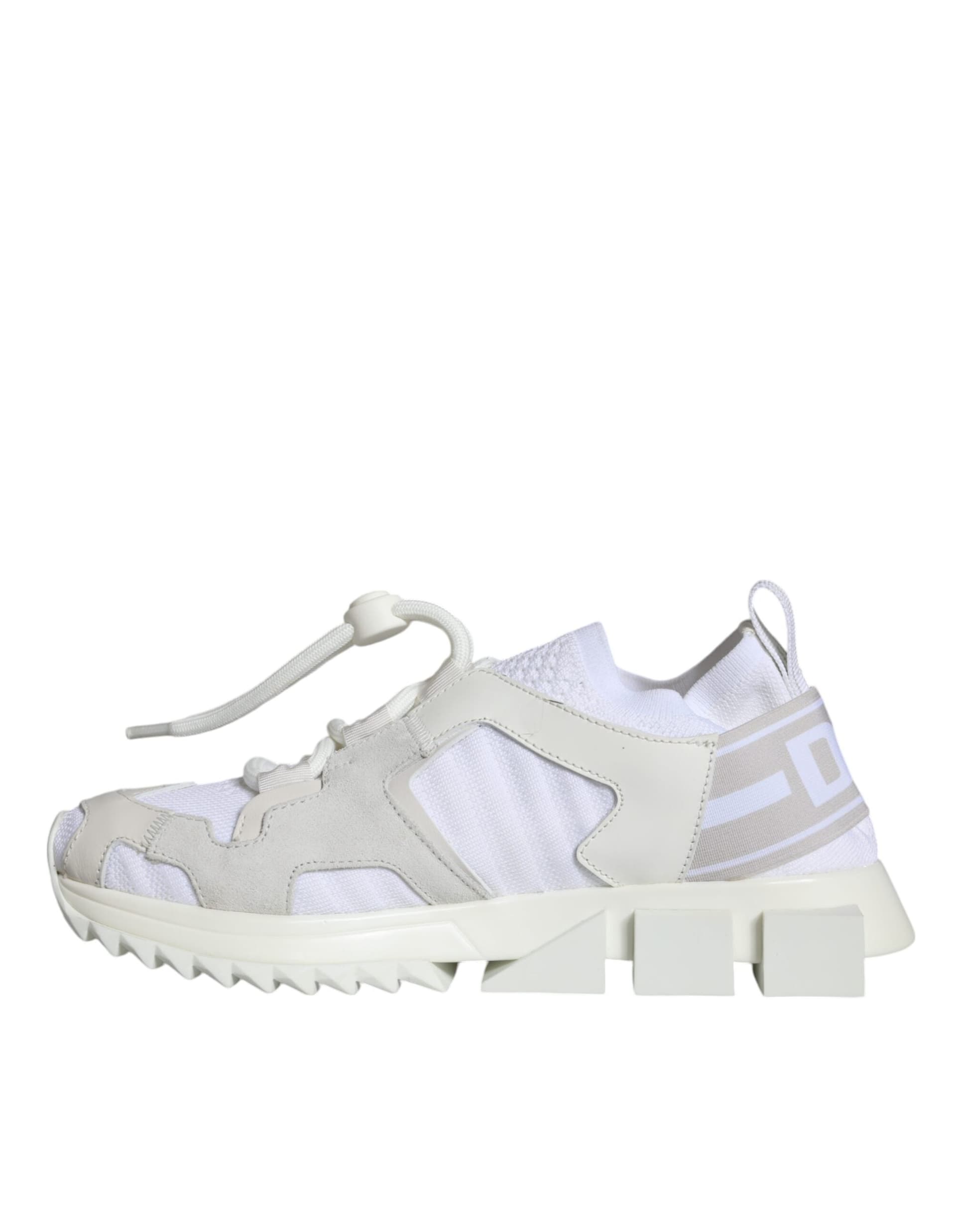 Dolce & Gabbana White Mesh Sorrento Trekking Sneakers Shoes - 8