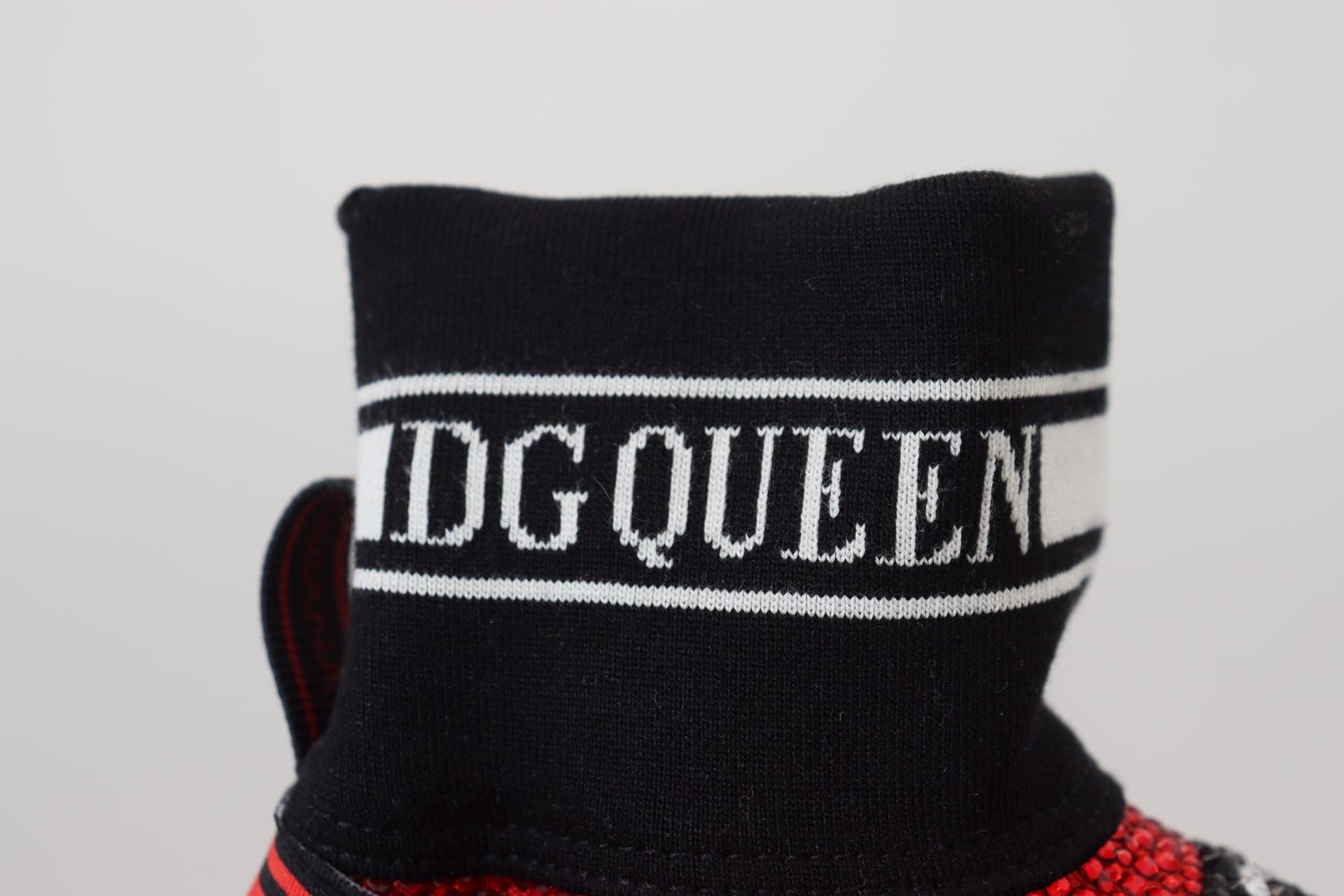 Dolce & Gabbana Red Bling Sorrento Sneakers Socks Shoes - 6