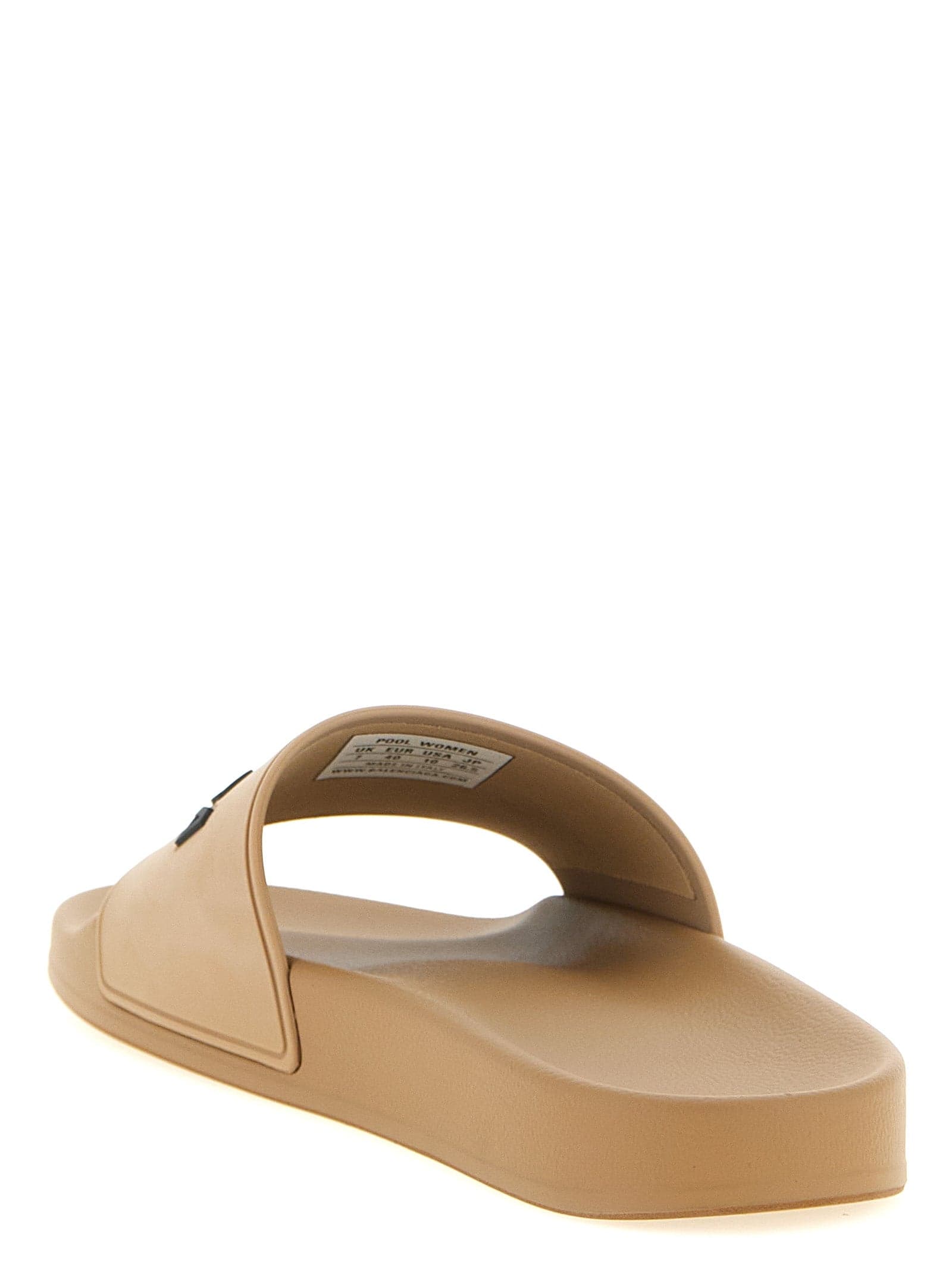 Balenciaga Beige Plastic Slides - 3