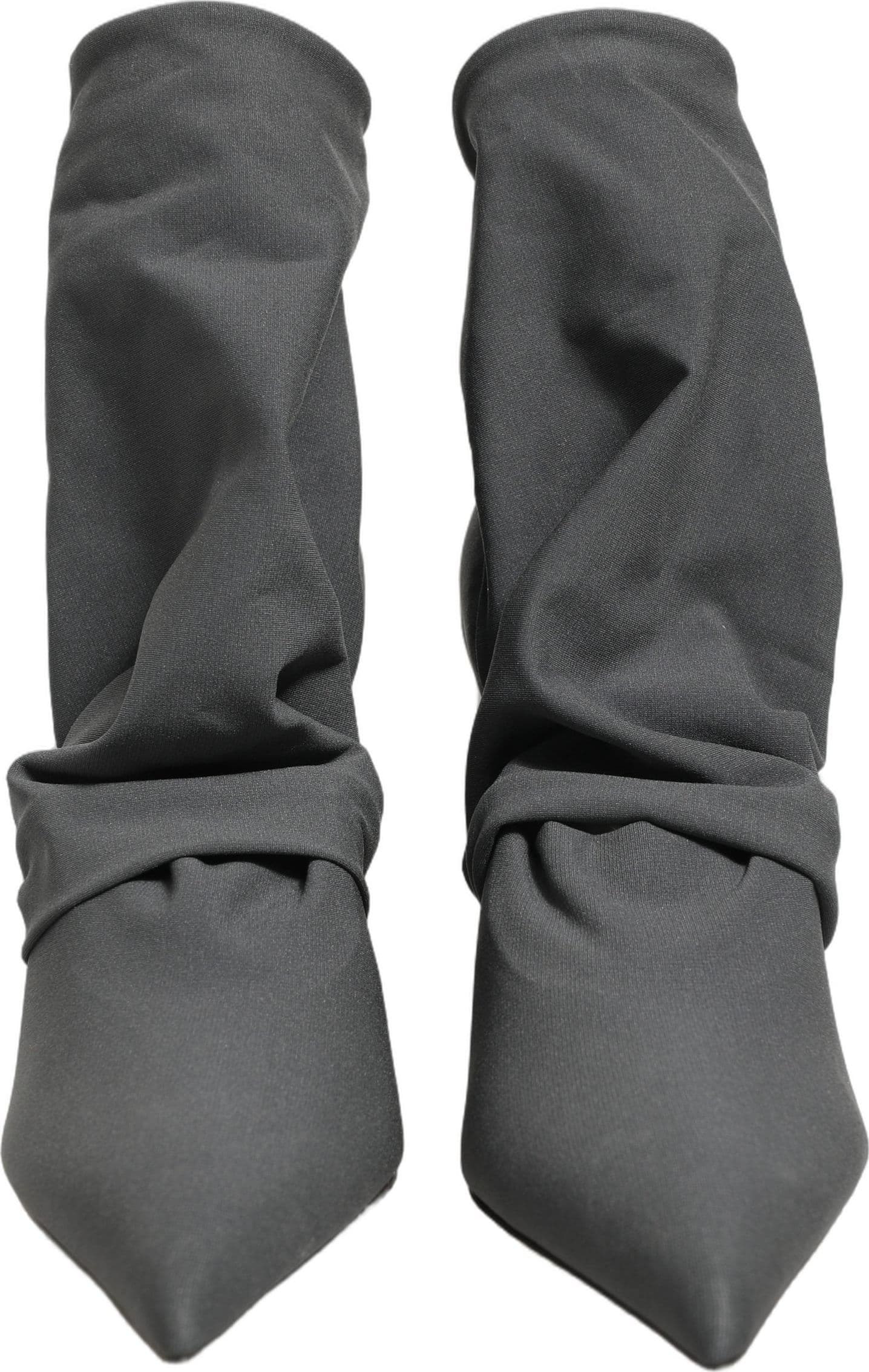 Dolce & Gabbana Gray Stretch Socks Heels Ankle Boots Shoes - 2