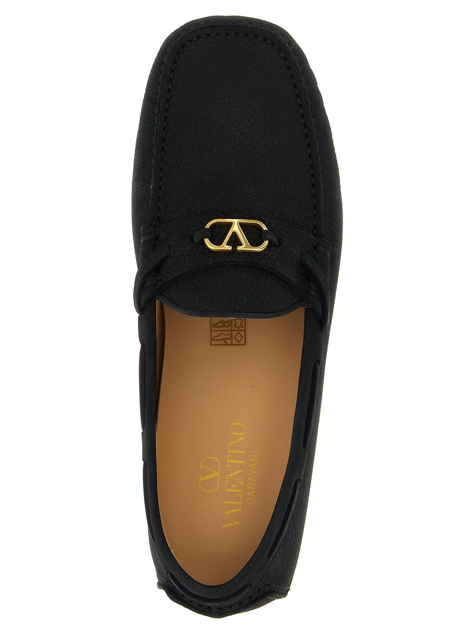 Valentino Garavani Black Calfskin Slip-On Loafers - 4