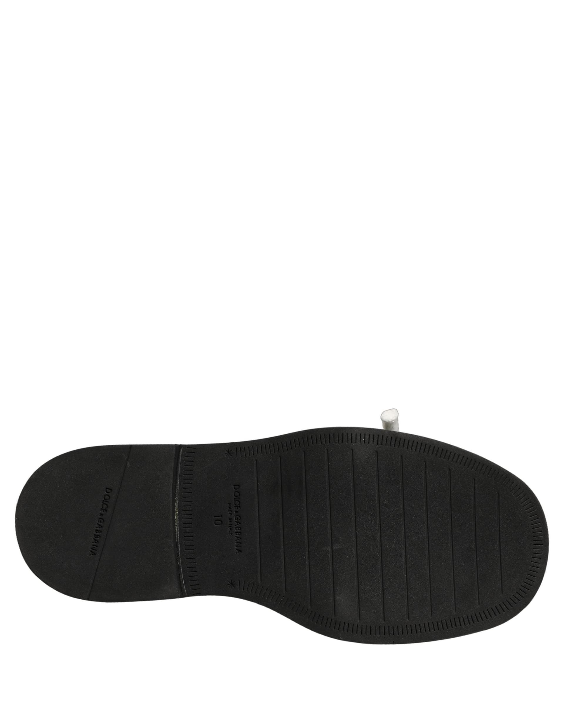 Dolce & Gabbana Brown Leather Slip On Flat Sandals Men Shoes