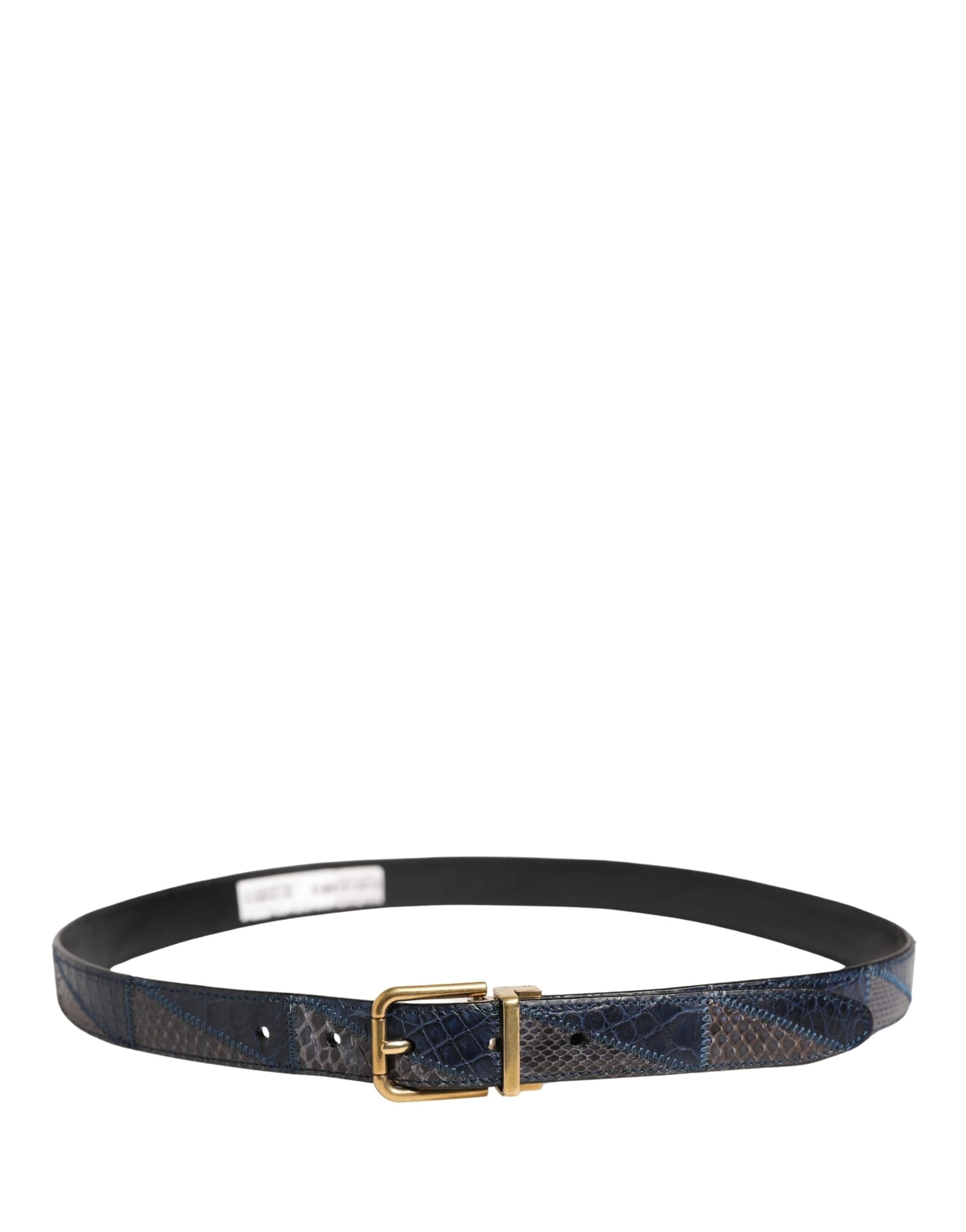 Dolce & Gabbana Men Multicolor Leather Metal Buckle Belt - 4