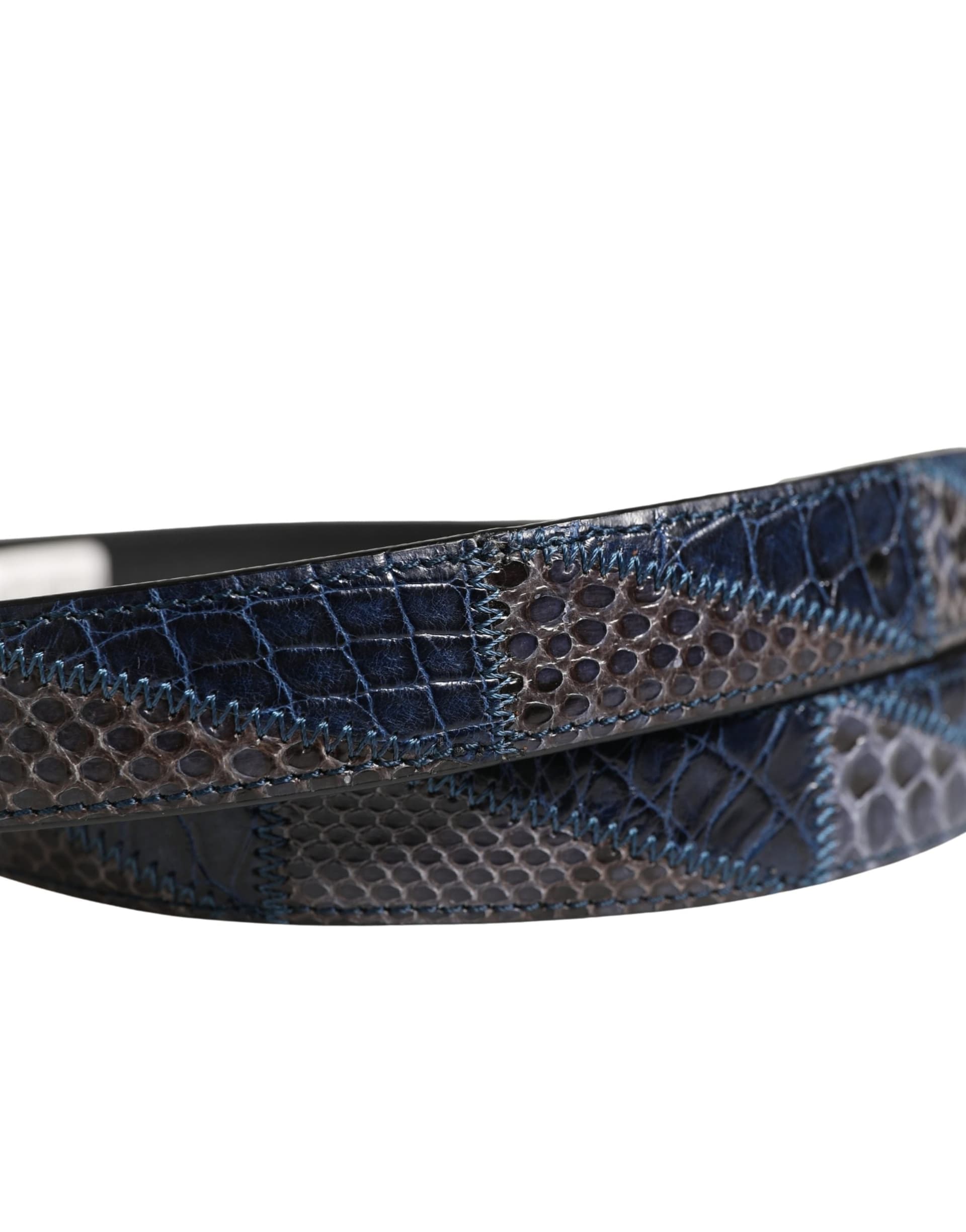 Dolce & Gabbana Men Multicolor Leather Metal Buckle Belt - 6