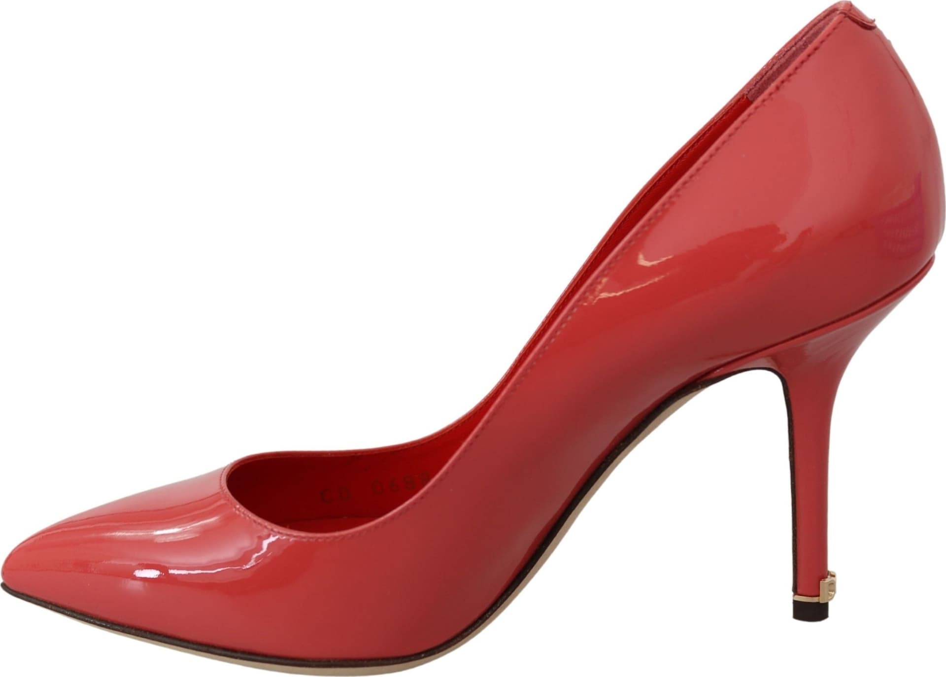 Dolce & Gabbana Dark Pink Patent Leather Heels Pumps - 7