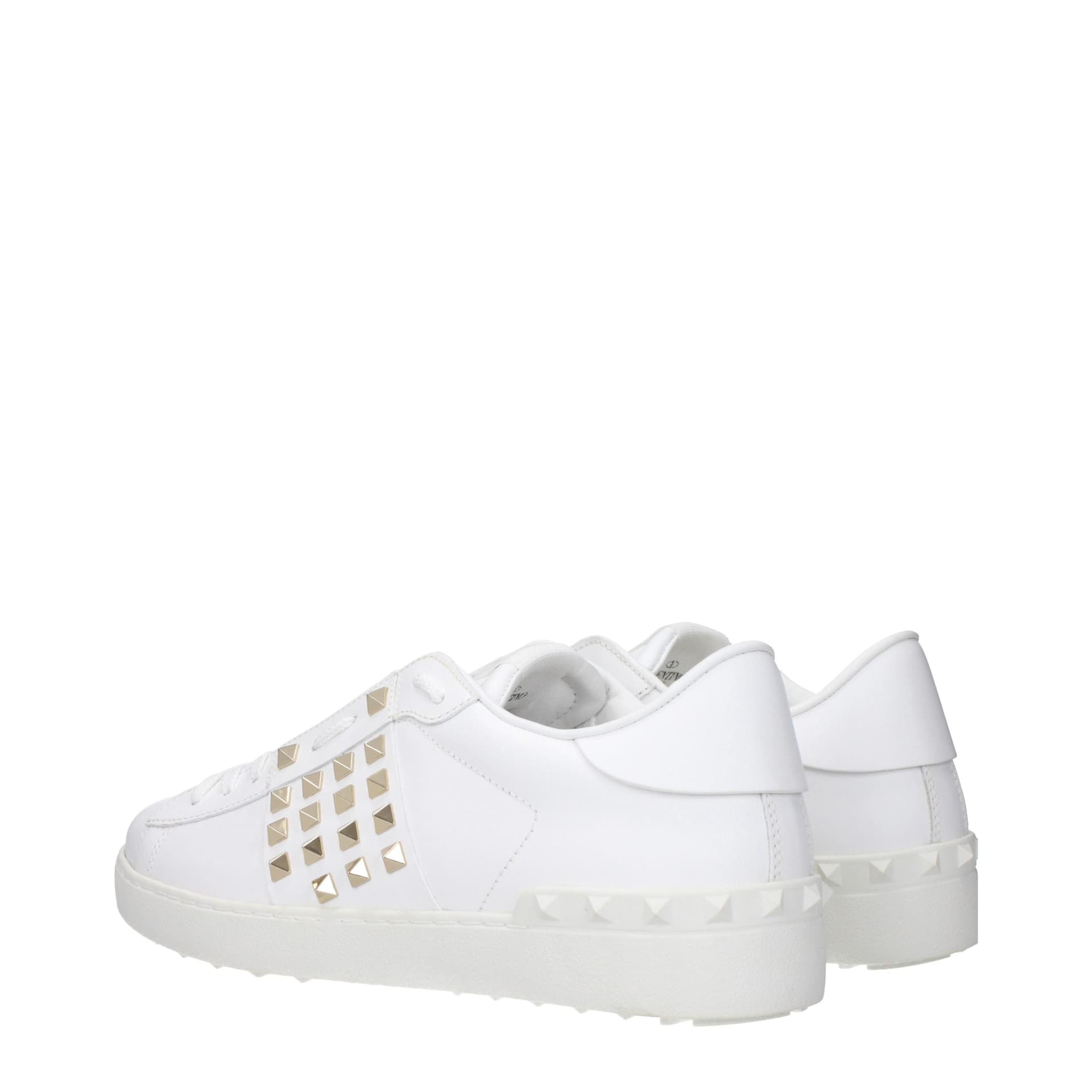 Valentino Garavani White Leather Low Top Sneakers - 4