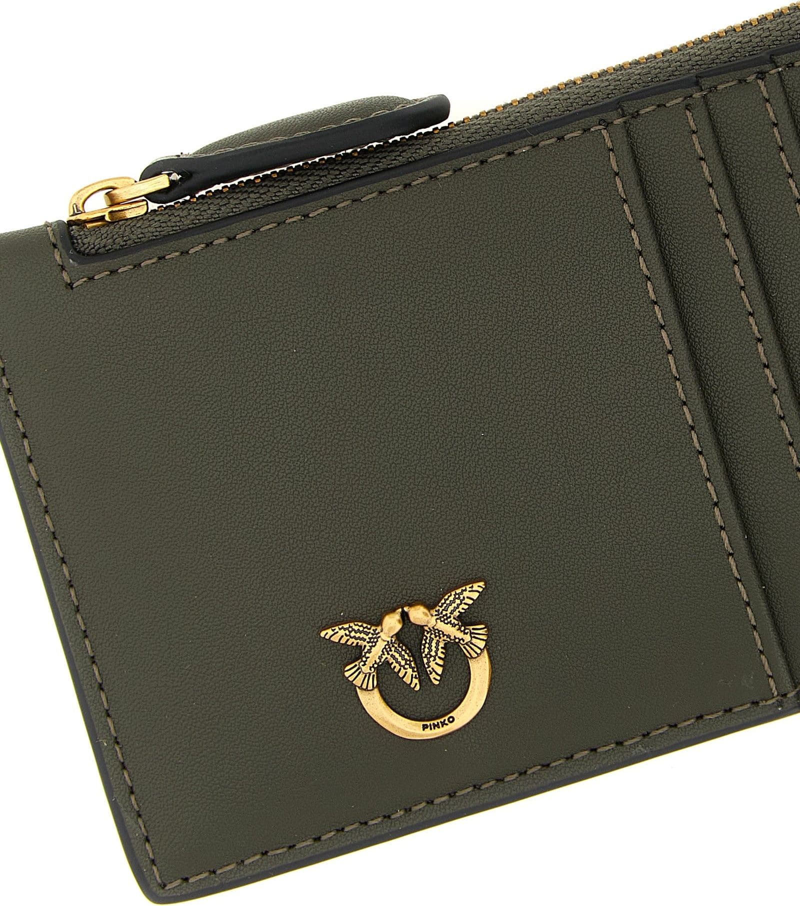 PINKO Bicolor Cowhide Cardholder - 3