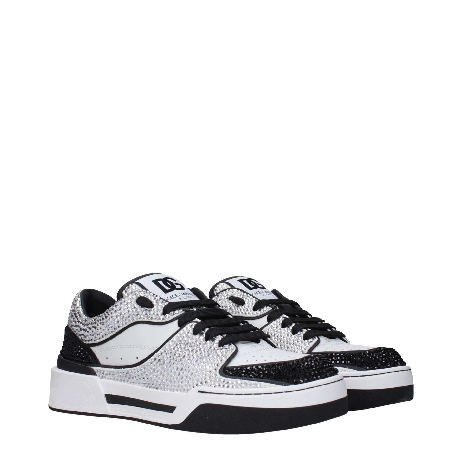 Dolce & Gabbana White Leather Low Top Sneakers - 2