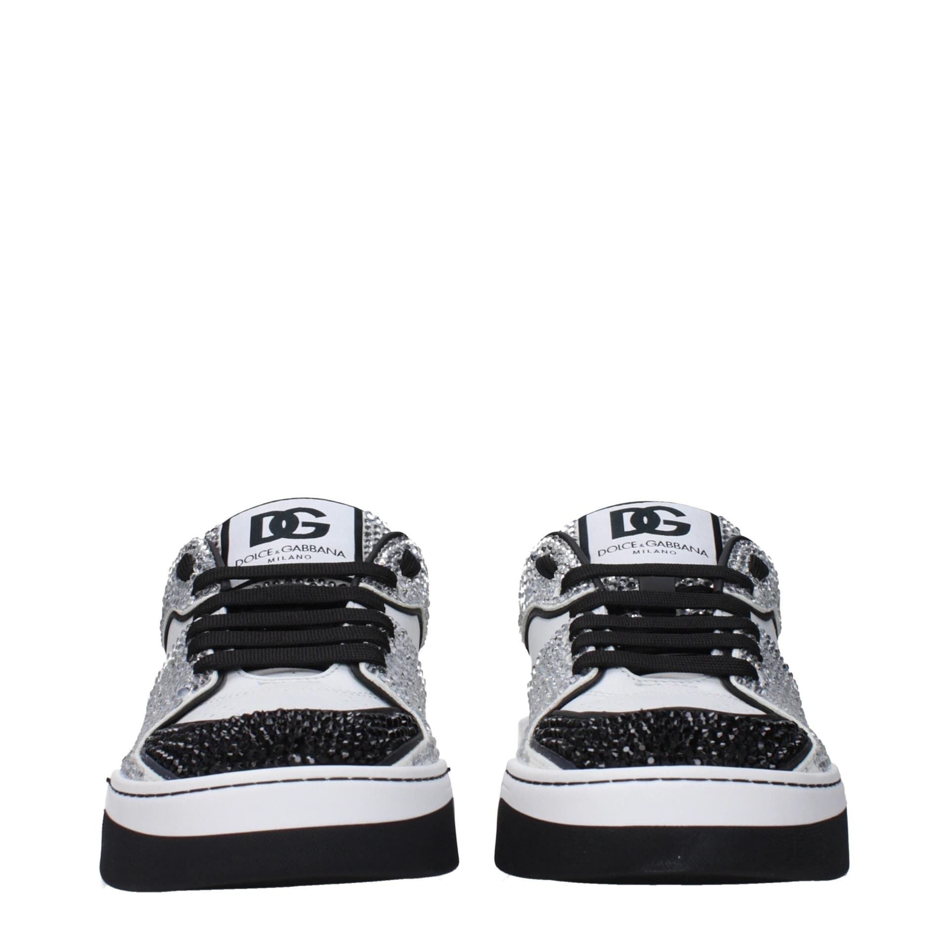 Dolce & Gabbana White Leather Low Top Sneakers - 3
