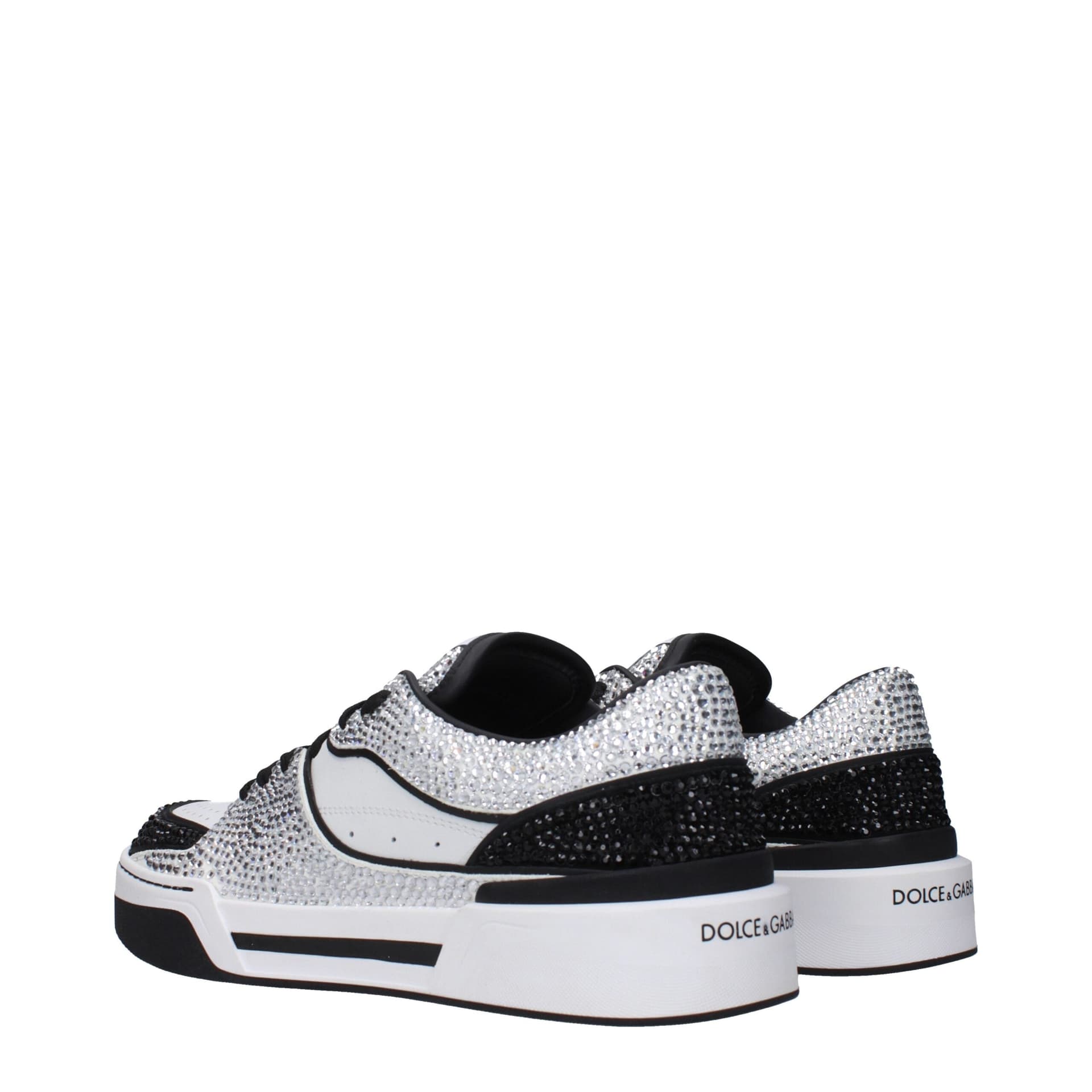 Dolce & Gabbana White Leather Low Top Sneakers - 4