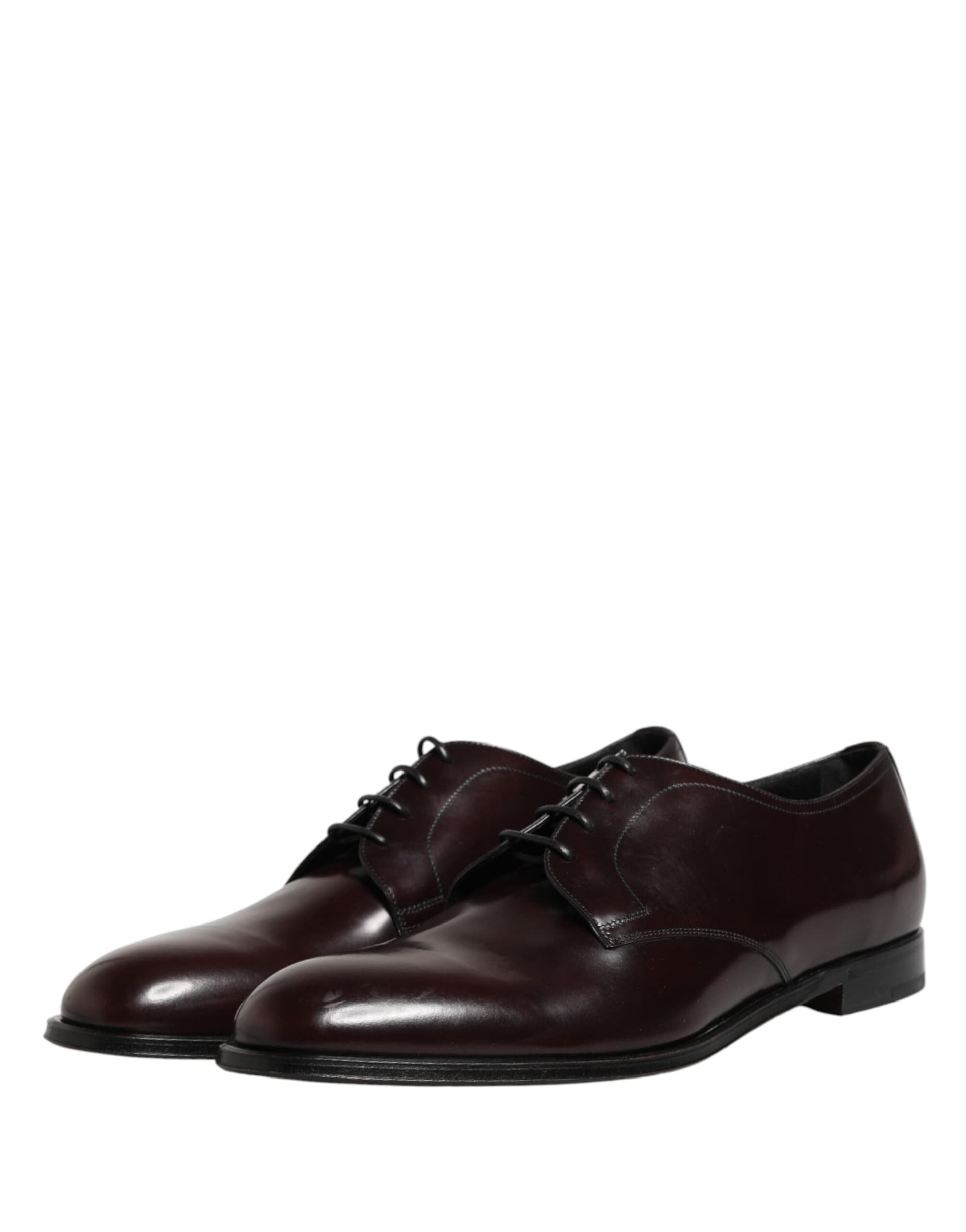 Dolce & Gabbana Black Lace Up Leather Dress Derby Men Shoes - 3