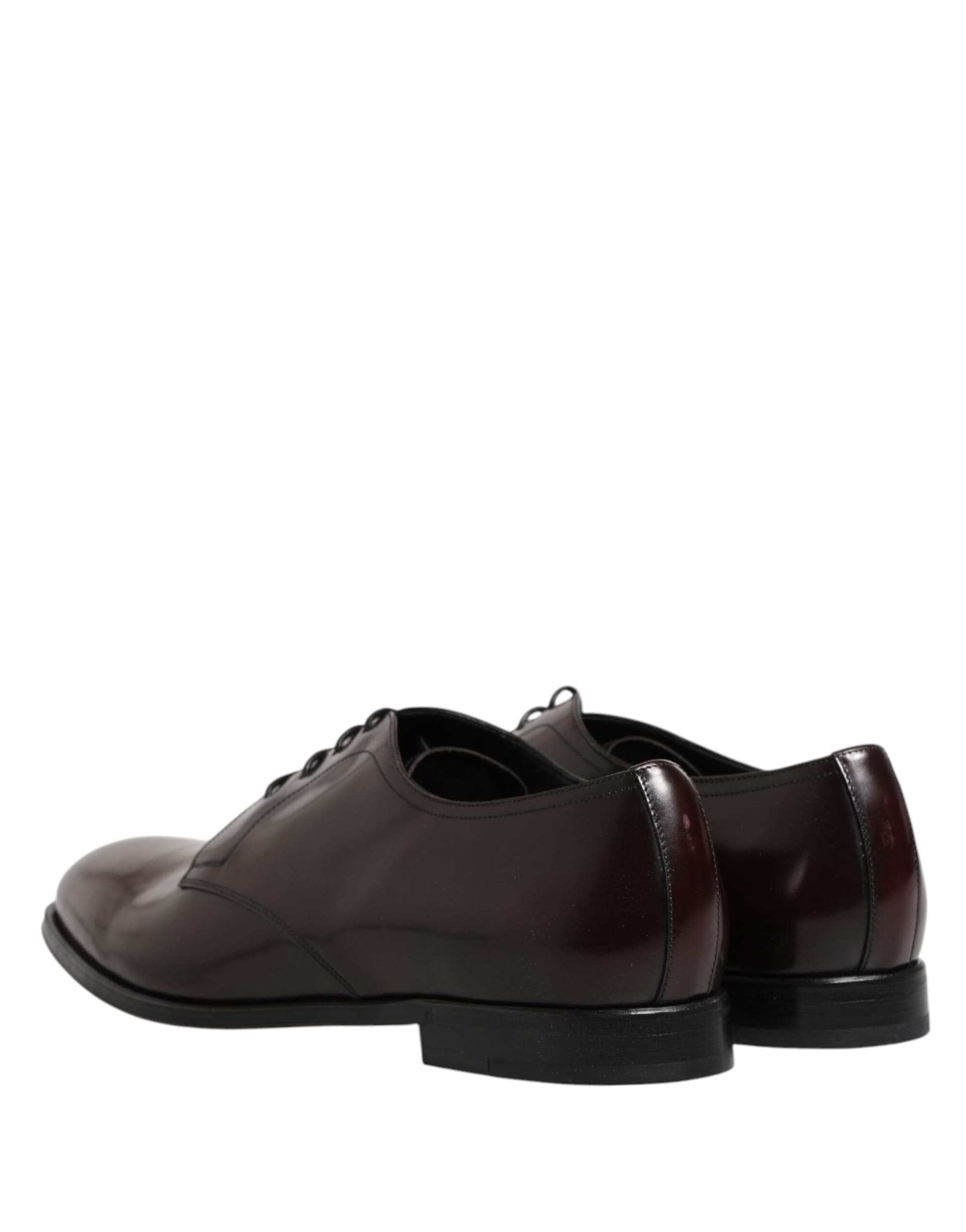 Dolce & Gabbana Black Lace Up Leather Dress Derby Men Shoes - 4
