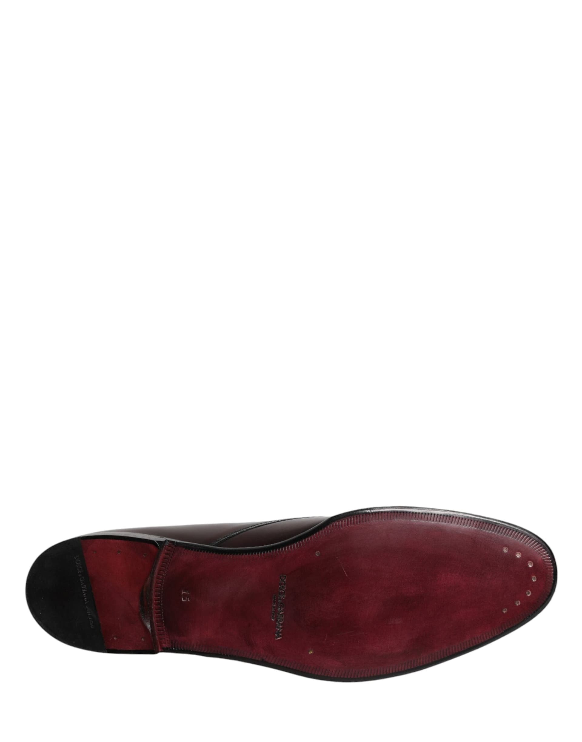 Dolce & Gabbana Black Lace Up Leather Dress Derby Men Shoes - 8