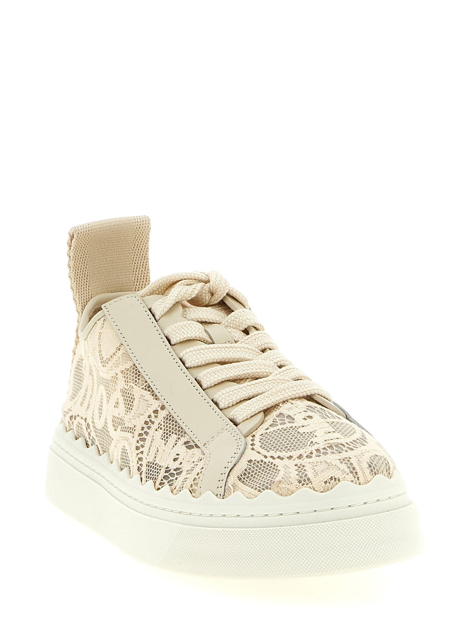 Chloé Beige Polyamide Low Top Sneakers - 2