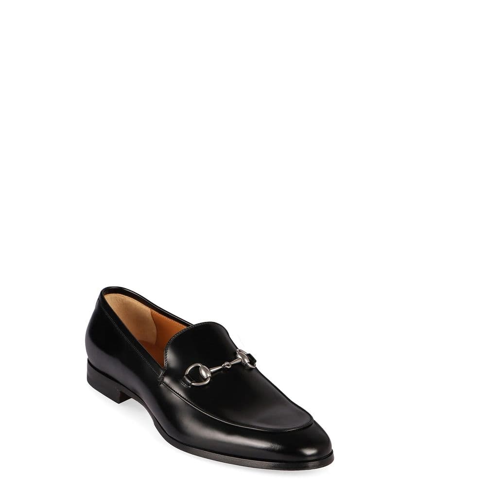 Gucci Black Calfskin Slip-On Loafers - 2