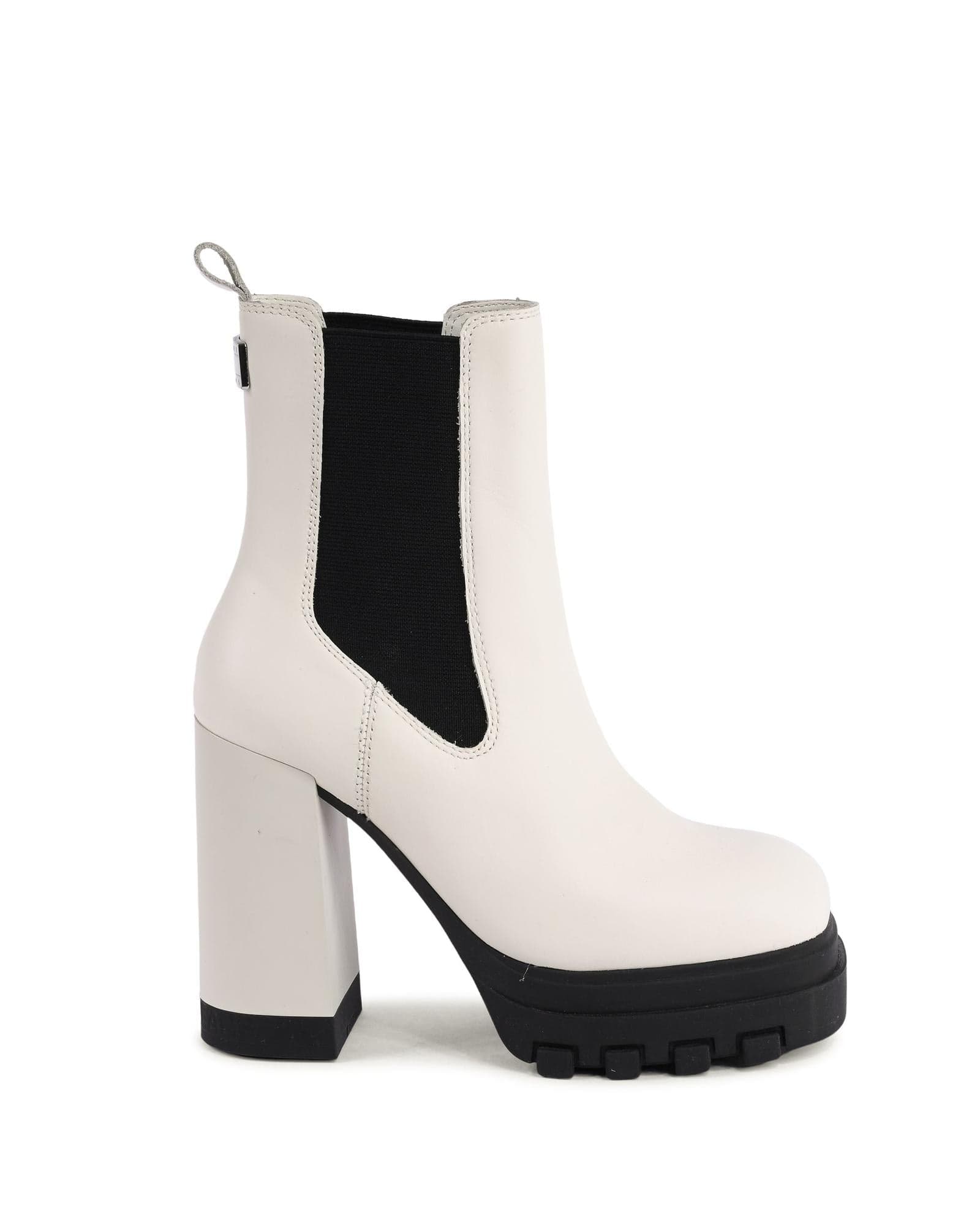 Tommy Hilfiger White Leather Ankle Boots - 2