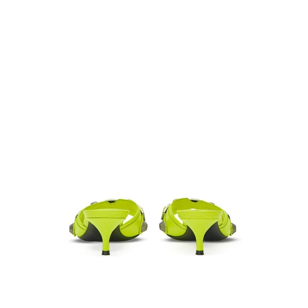Balenciaga Yellow Leather Mules - 3