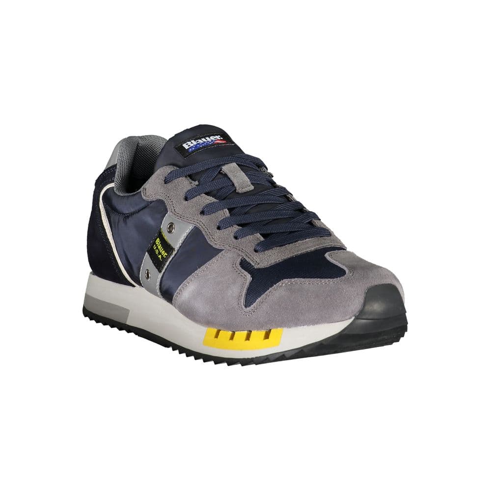 Blauer Blue Leather Men Sneaker - 3