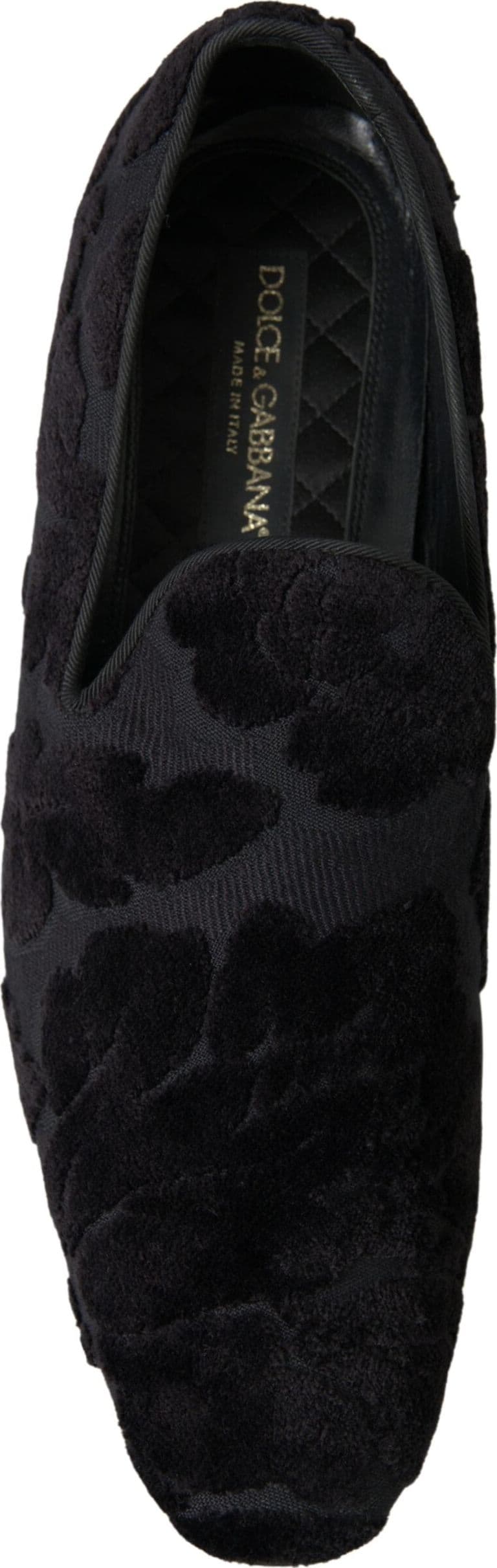 Dolce & Gabbana Black Brocade Loafers Formal Shoes - 5