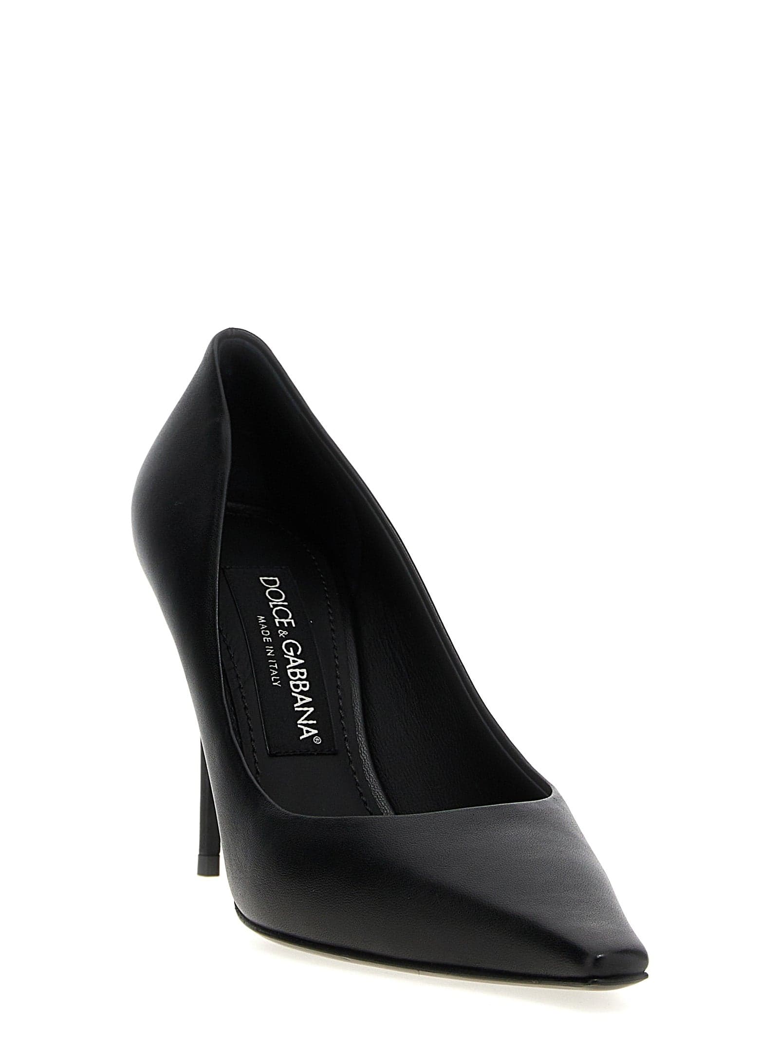 Dolce & Gabbana Black Lamb Leather High Heel Pumps - 2