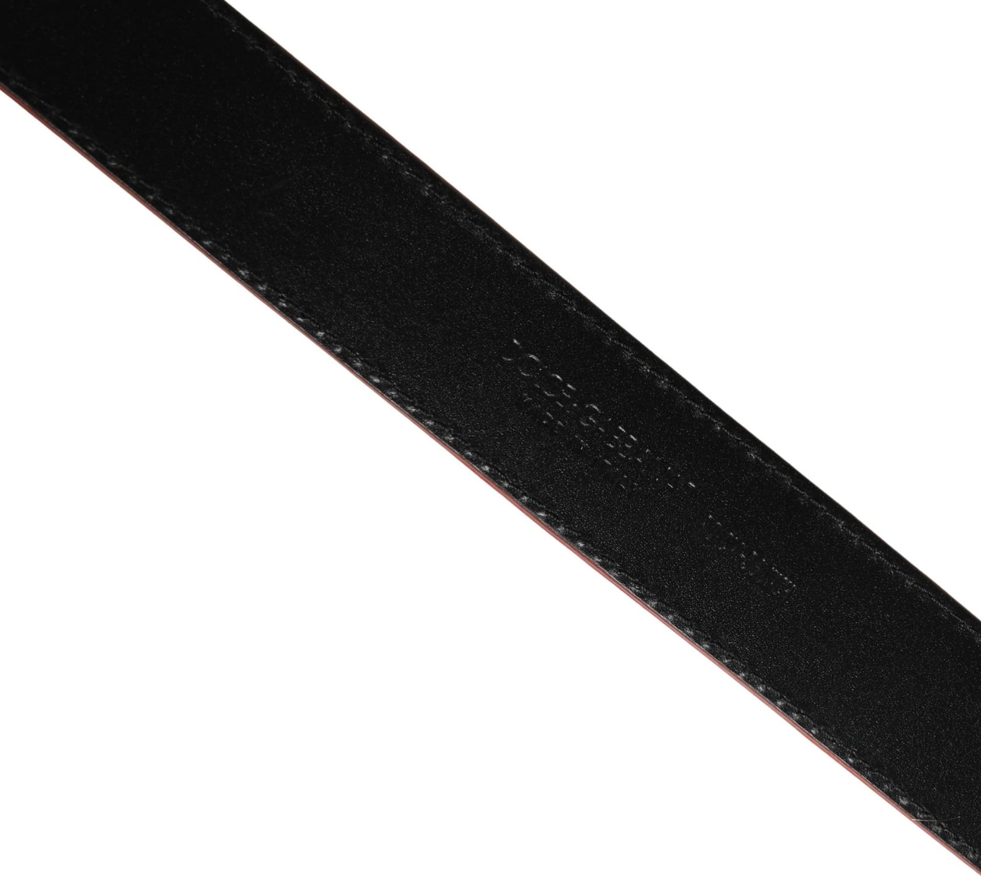 Dolce & Gabbana Men Beige Red Woven Leather Metal Buckle Belt - 6