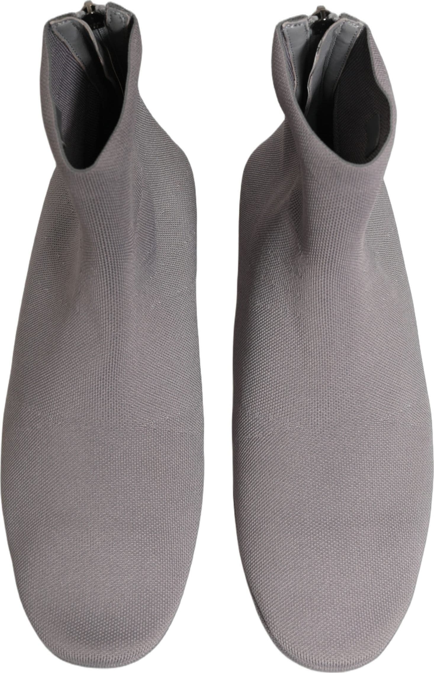 Dolce & Gabbana Gray Stretch Mesh Men Ankle Boots Shoes - 3