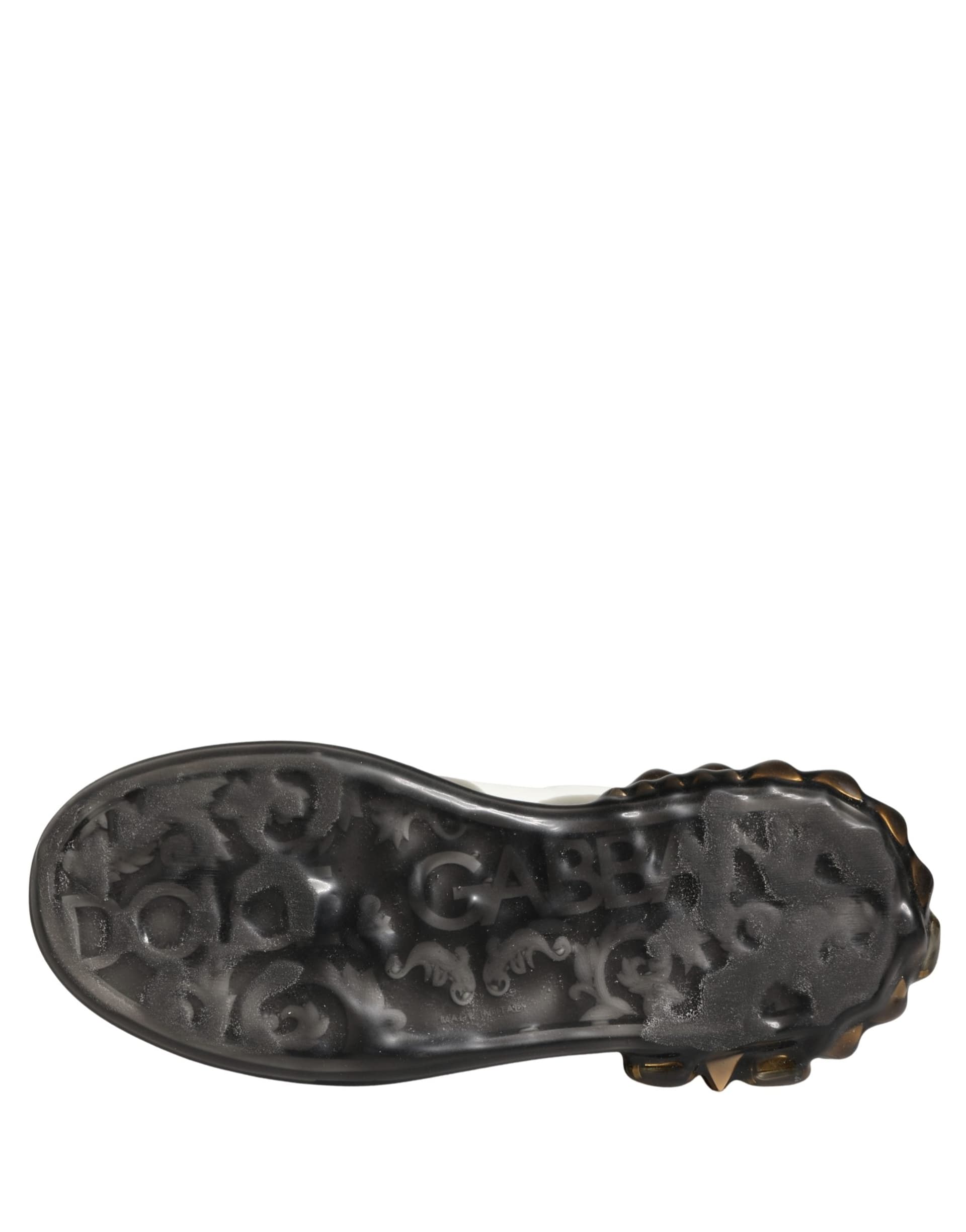Dolce & Gabbana Multicolor Crystal StuddedLOVE Sneakers Shoes - 6