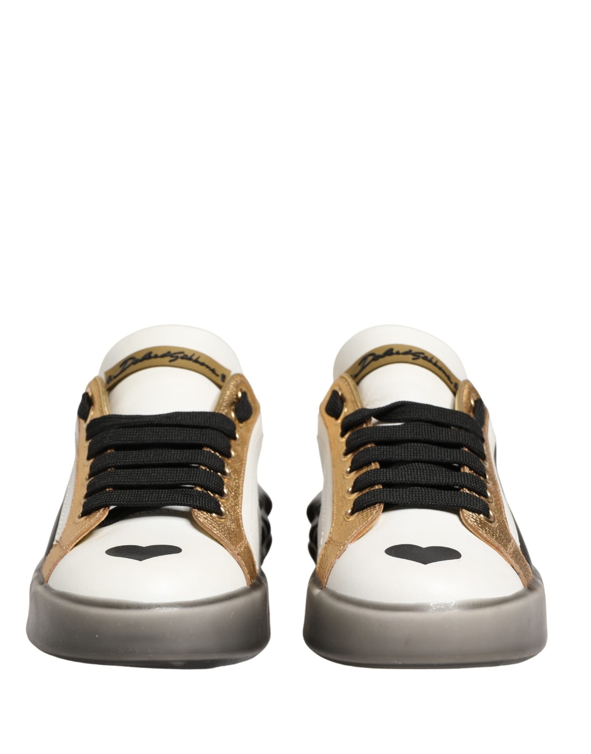 Dolce & Gabbana Multicolor Crystal StuddedLOVE Sneakers Shoes - 7
