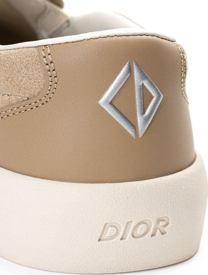 Dior Beige Leather Slip-On Loafers - 4