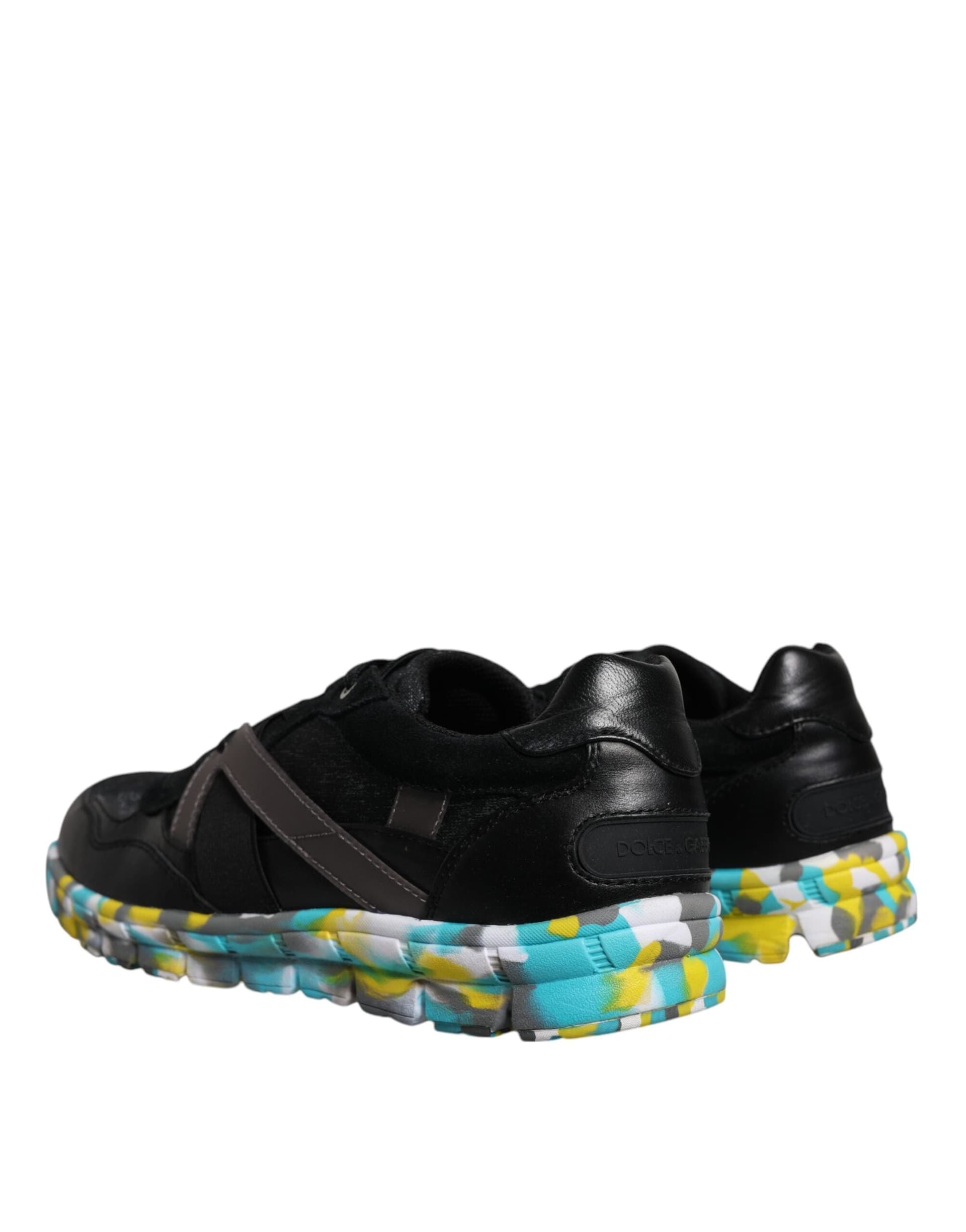 Dolce & Gabbana Black Polyester Low Top Men Sneakers Shoes - 3