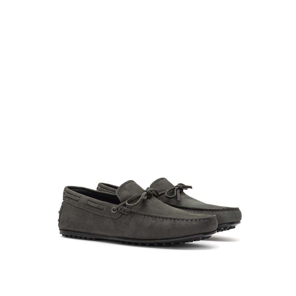 Tod's Gray Nubuc Leather Moccassin - 2