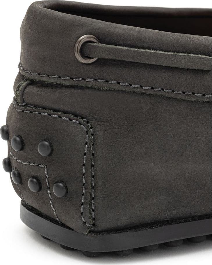 Tod's Gray Nubuc Leather Moccassin - 6