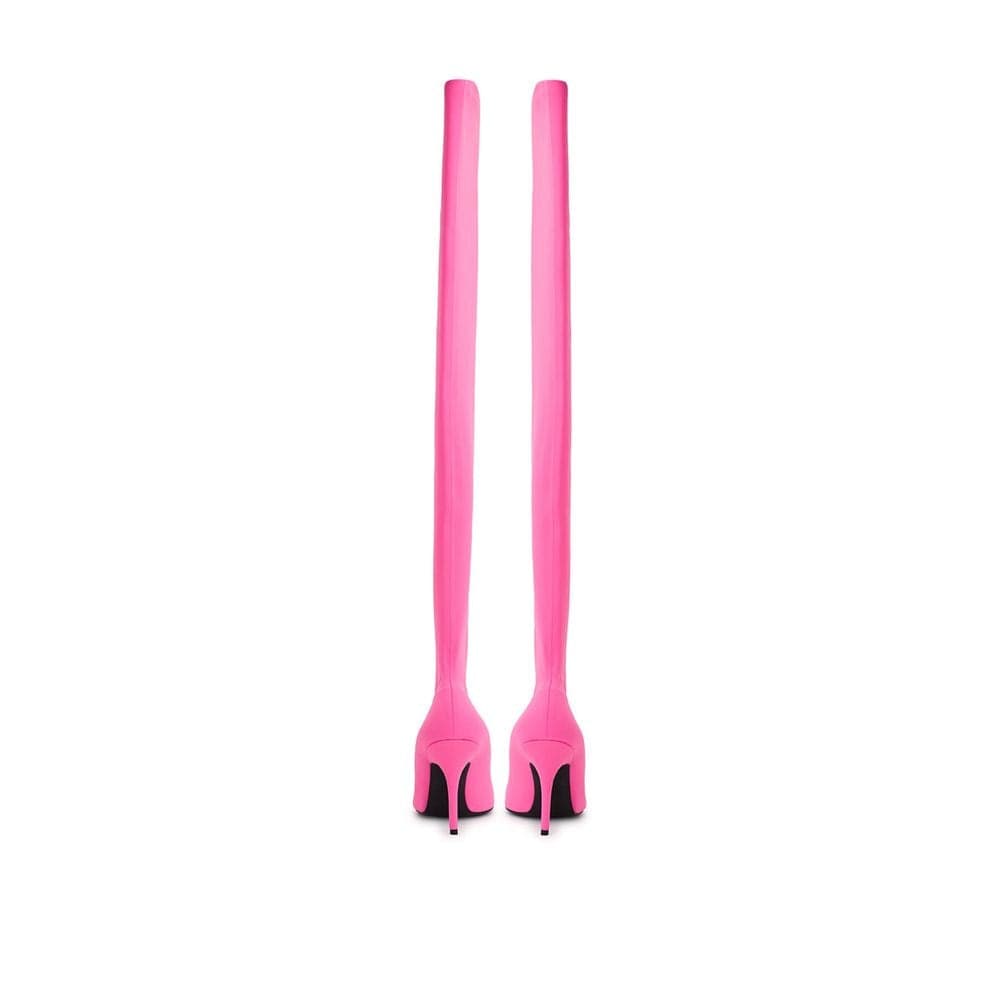 Balenciaga Pink Polyester Boot - 4