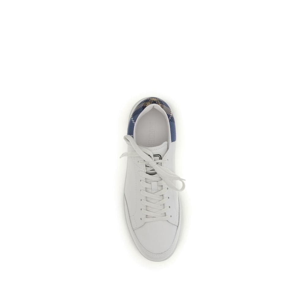 Burberry White Calf Leather Bos Taurus Low Top Sneakers - 4