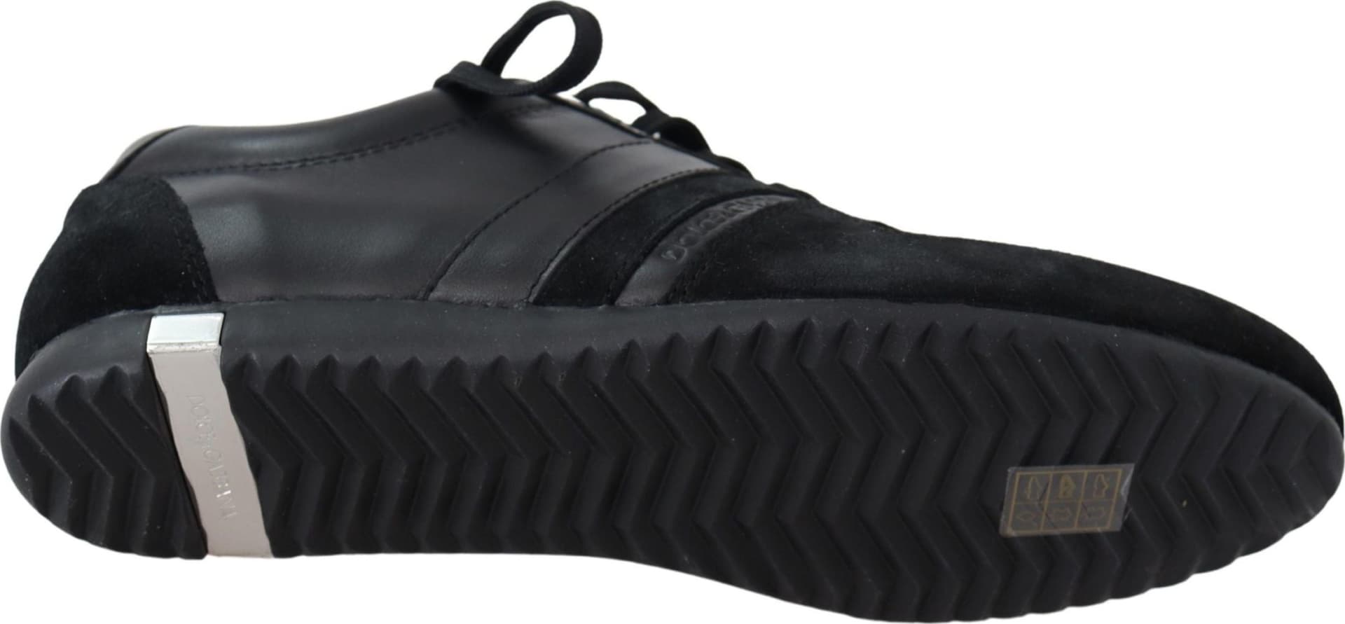 Dolce & Gabbana Black Logo Leather Casual Sneakers Shoes - 3